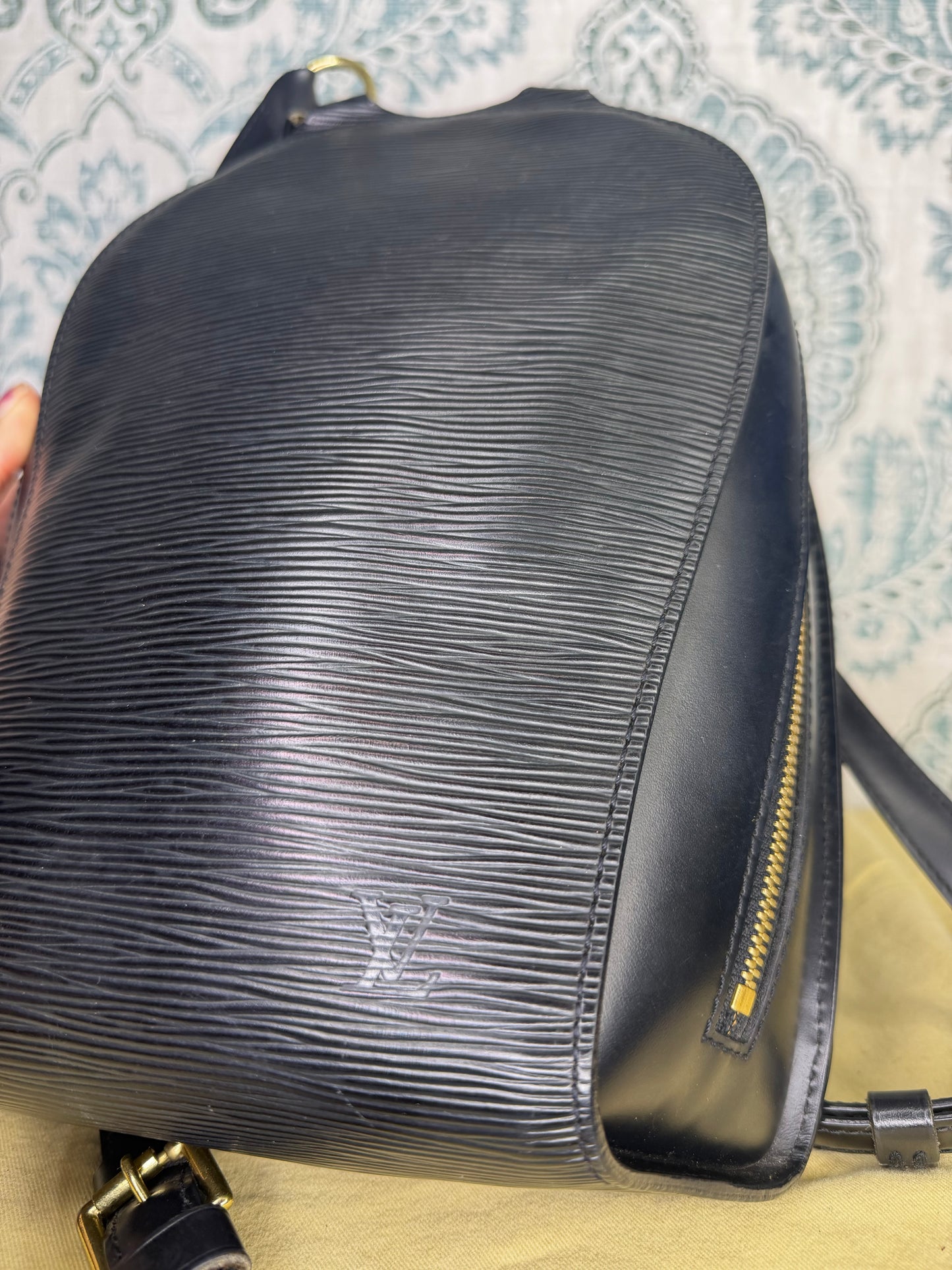 Louis Vuitton Black Epi Mabillon Backpack