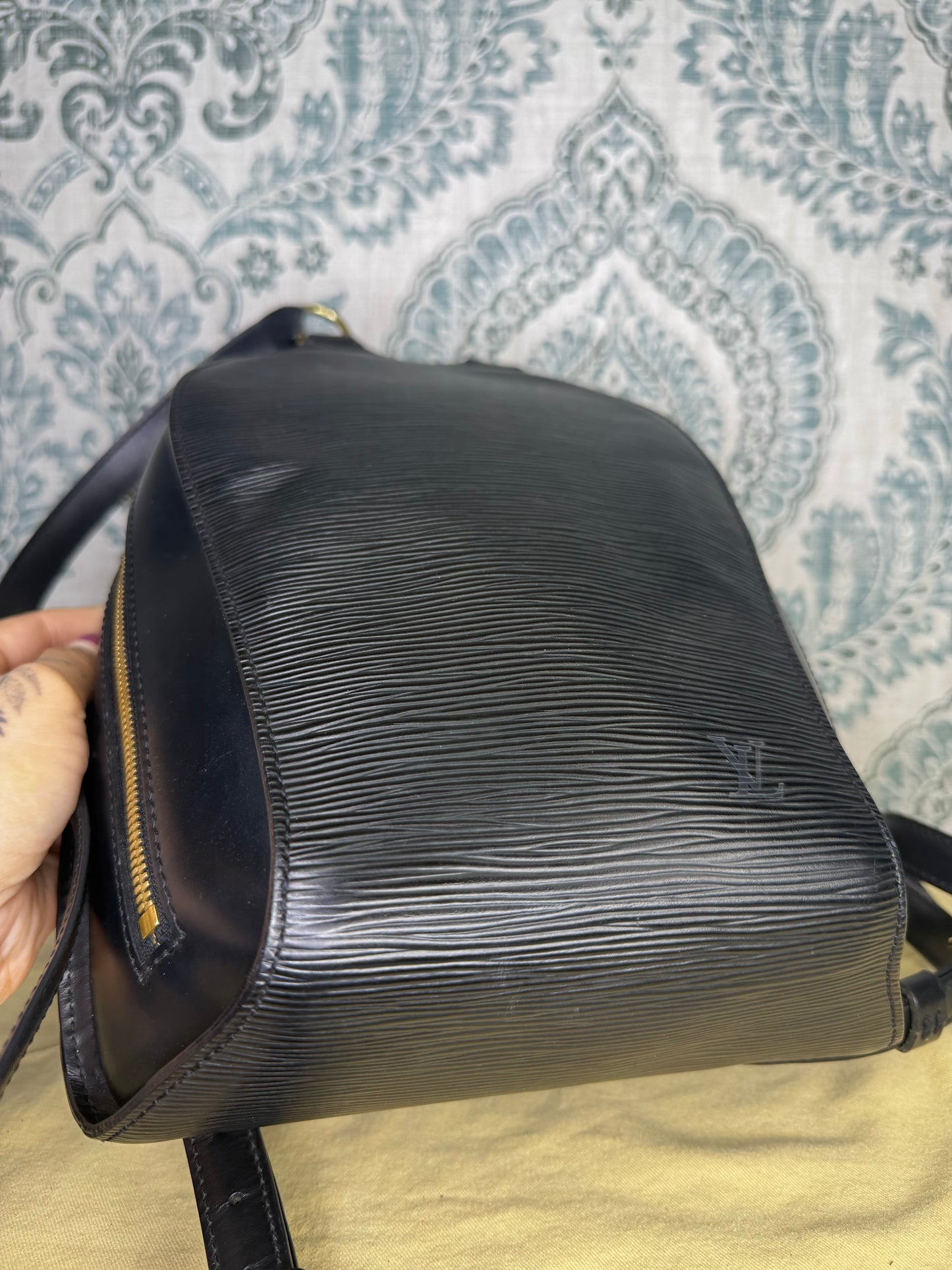 Louis Vuitton Black Epi Mabillon Backpack
