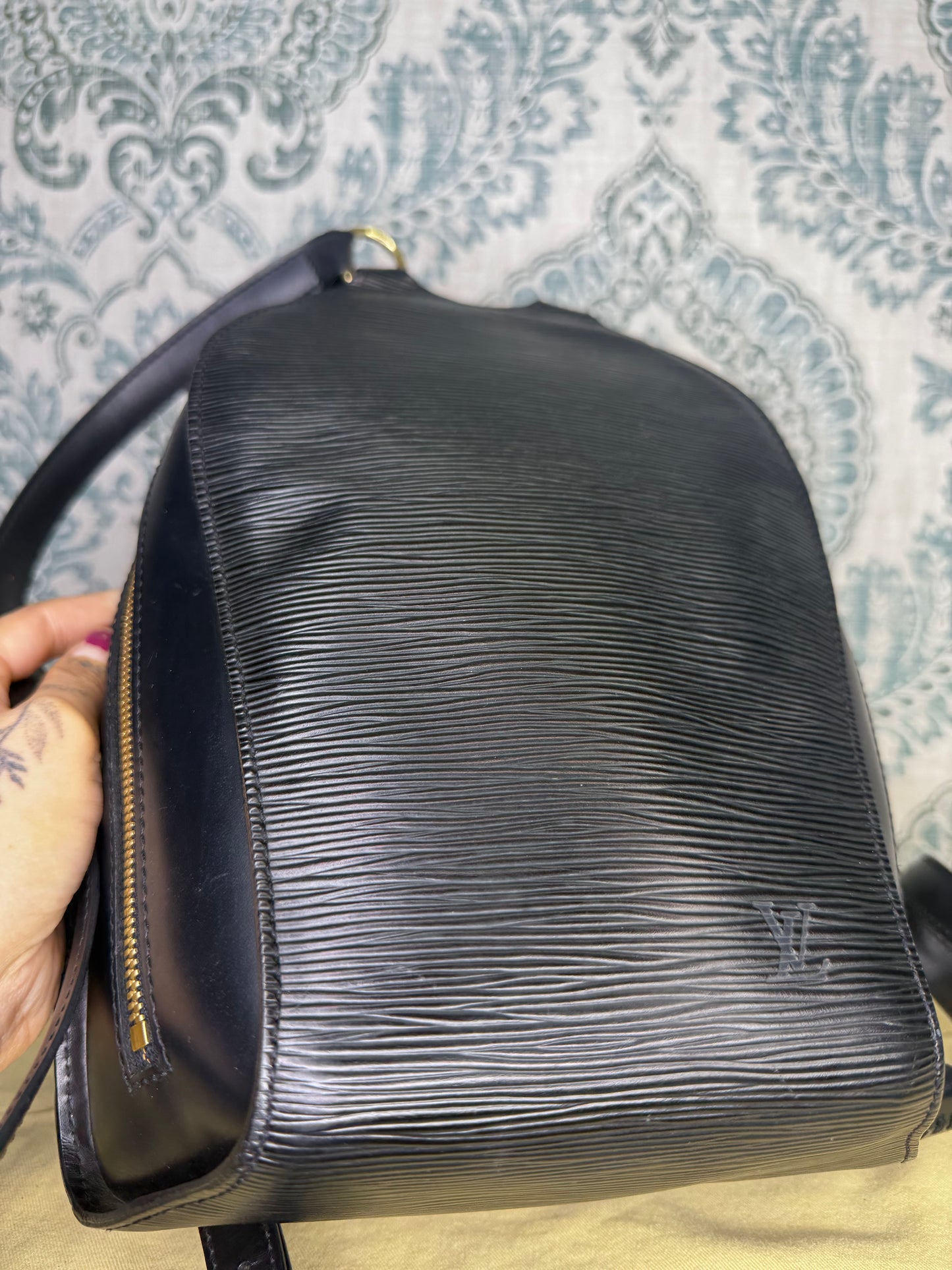 Louis Vuitton Black Epi Mabillon Backpack