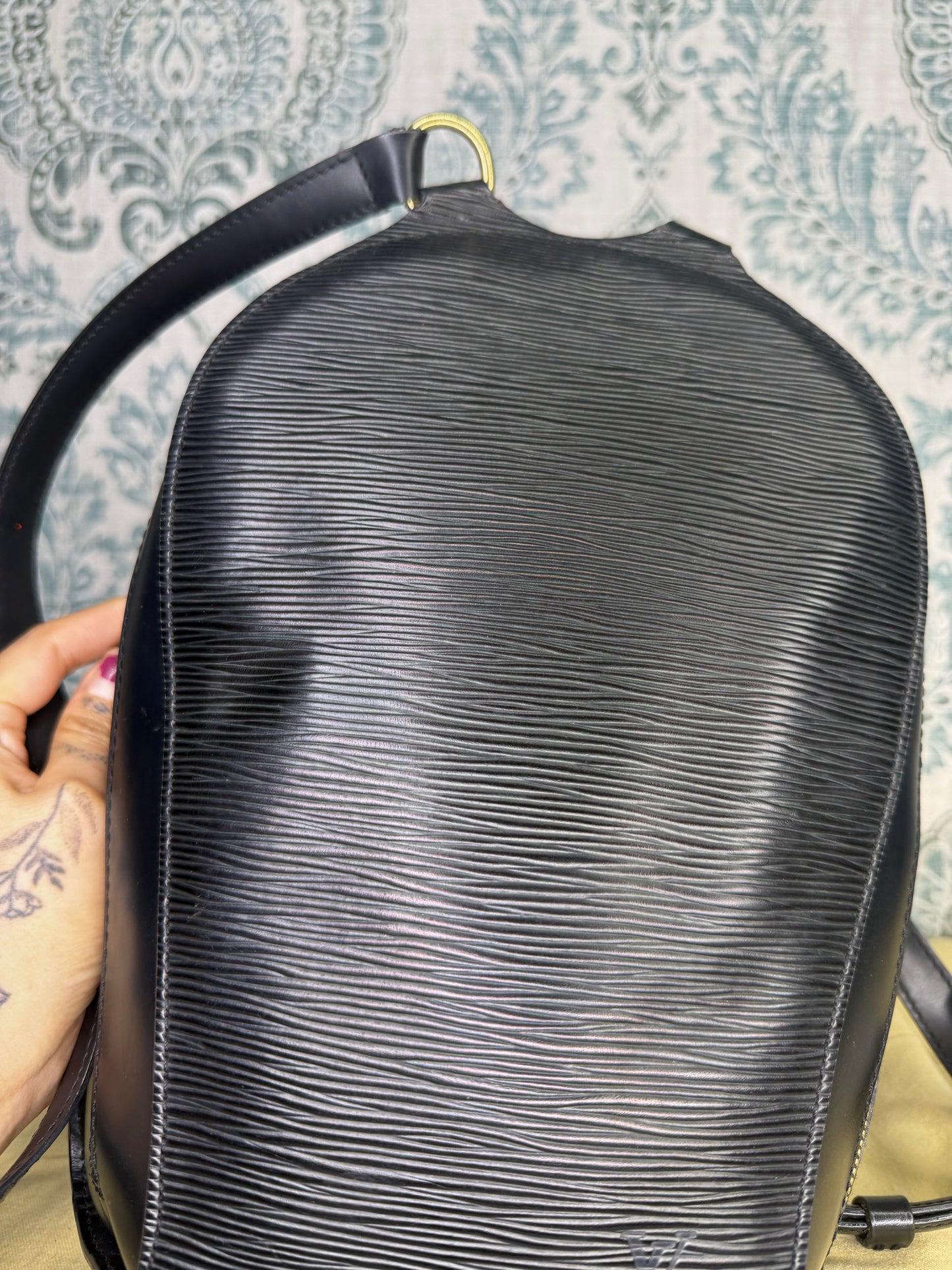 Louis Vuitton Black Epi Mabillon Backpack