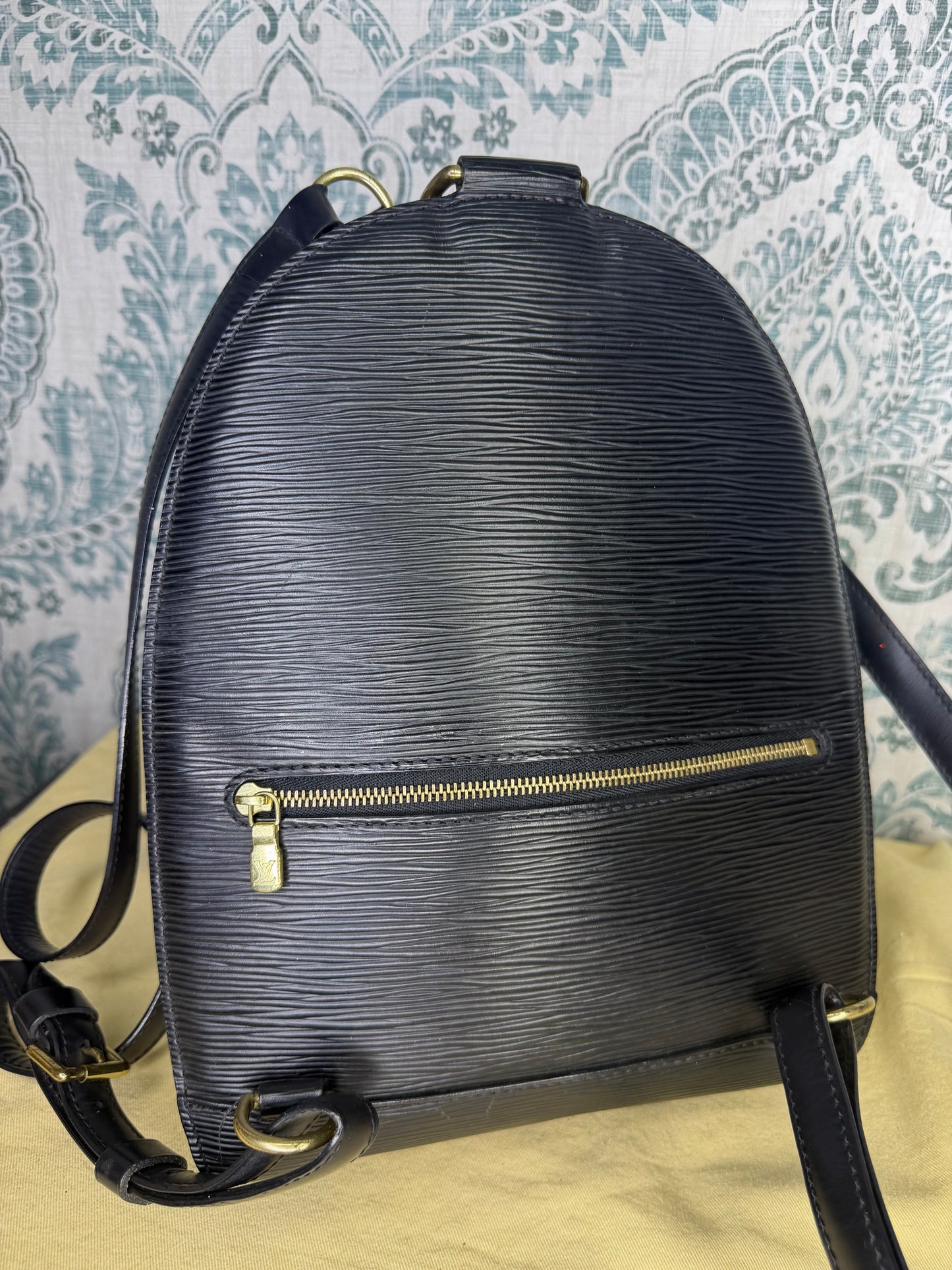 Louis Vuitton Black Epi Mabillon Backpack