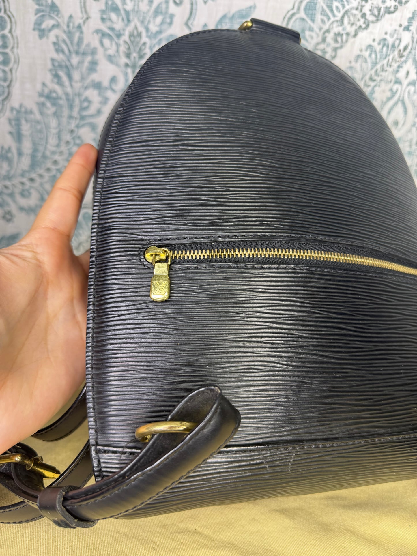 Louis Vuitton Black Epi Mabillon Backpack