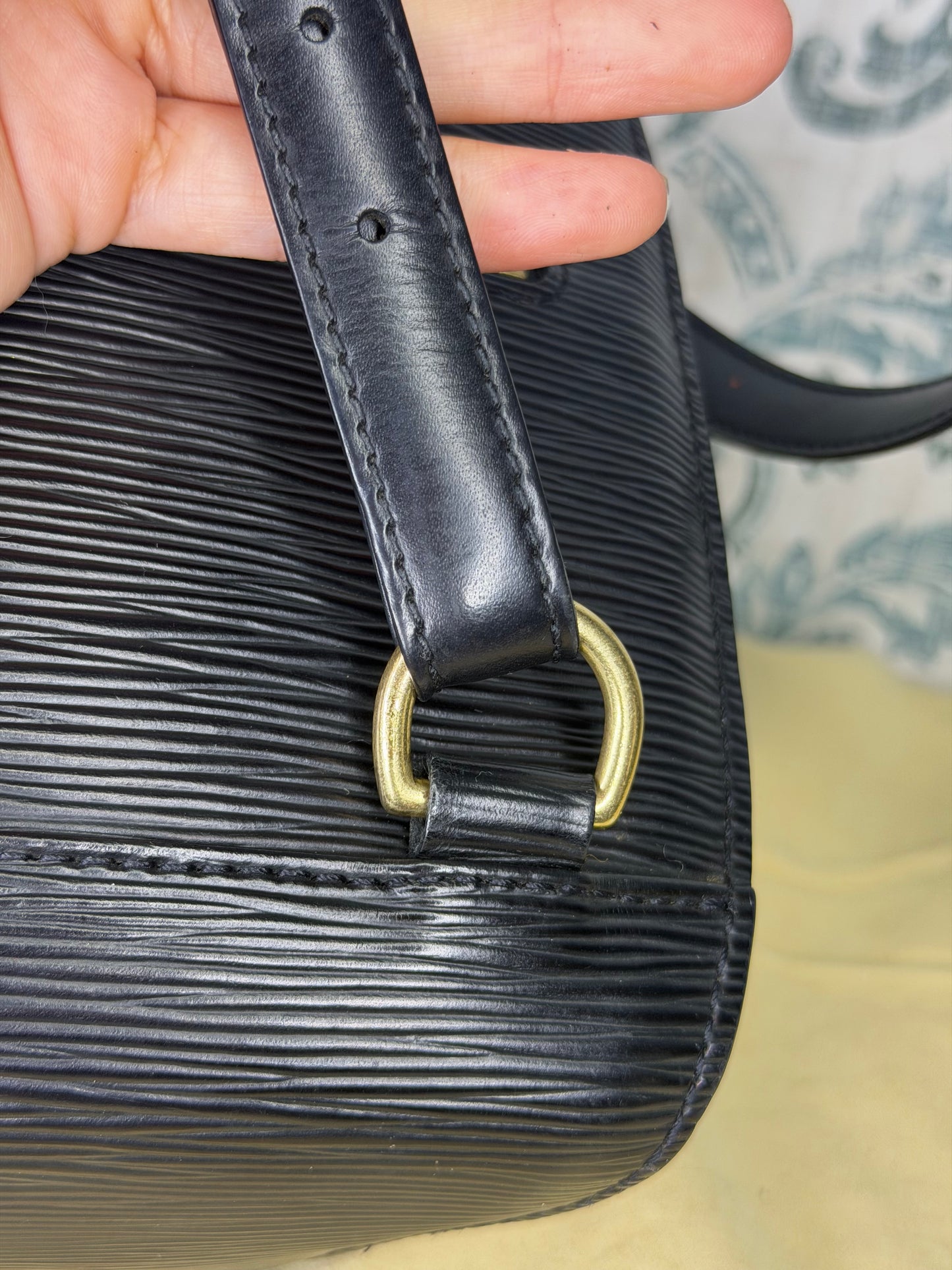 Louis Vuitton Black Epi Mabillon Backpack