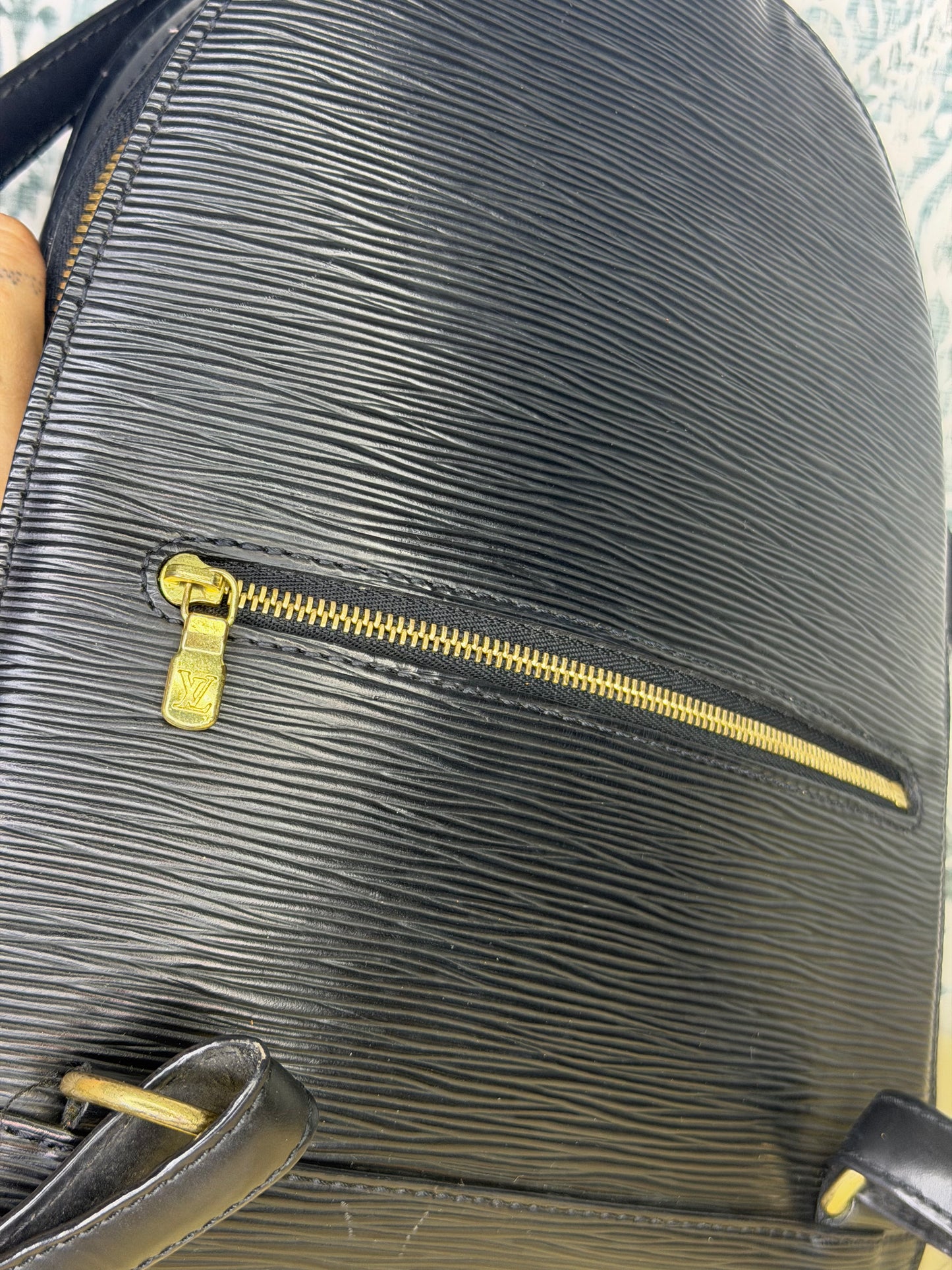 Louis Vuitton Black Epi Mabillon Backpack