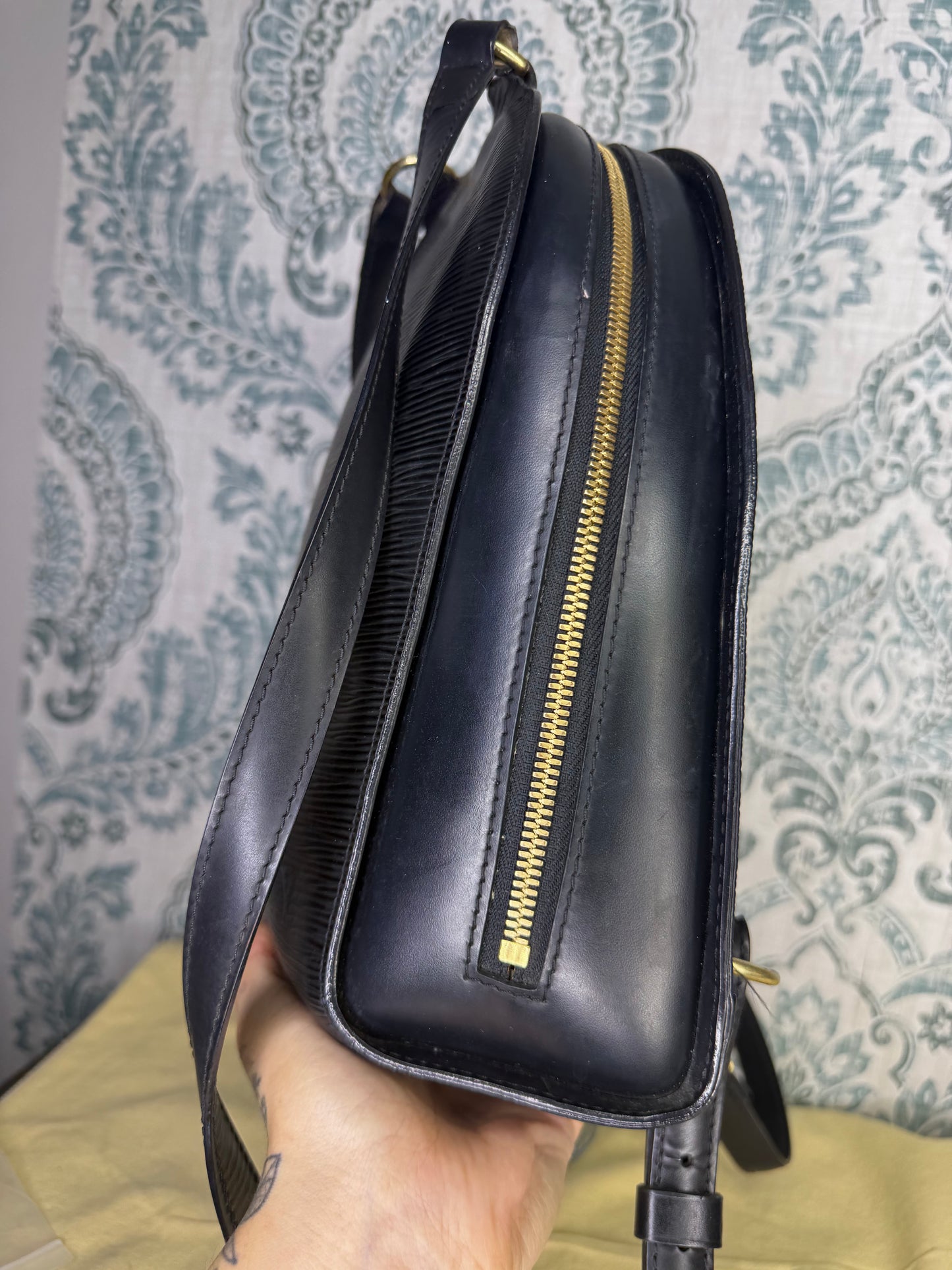 Louis Vuitton Black Epi Mabillon Backpack