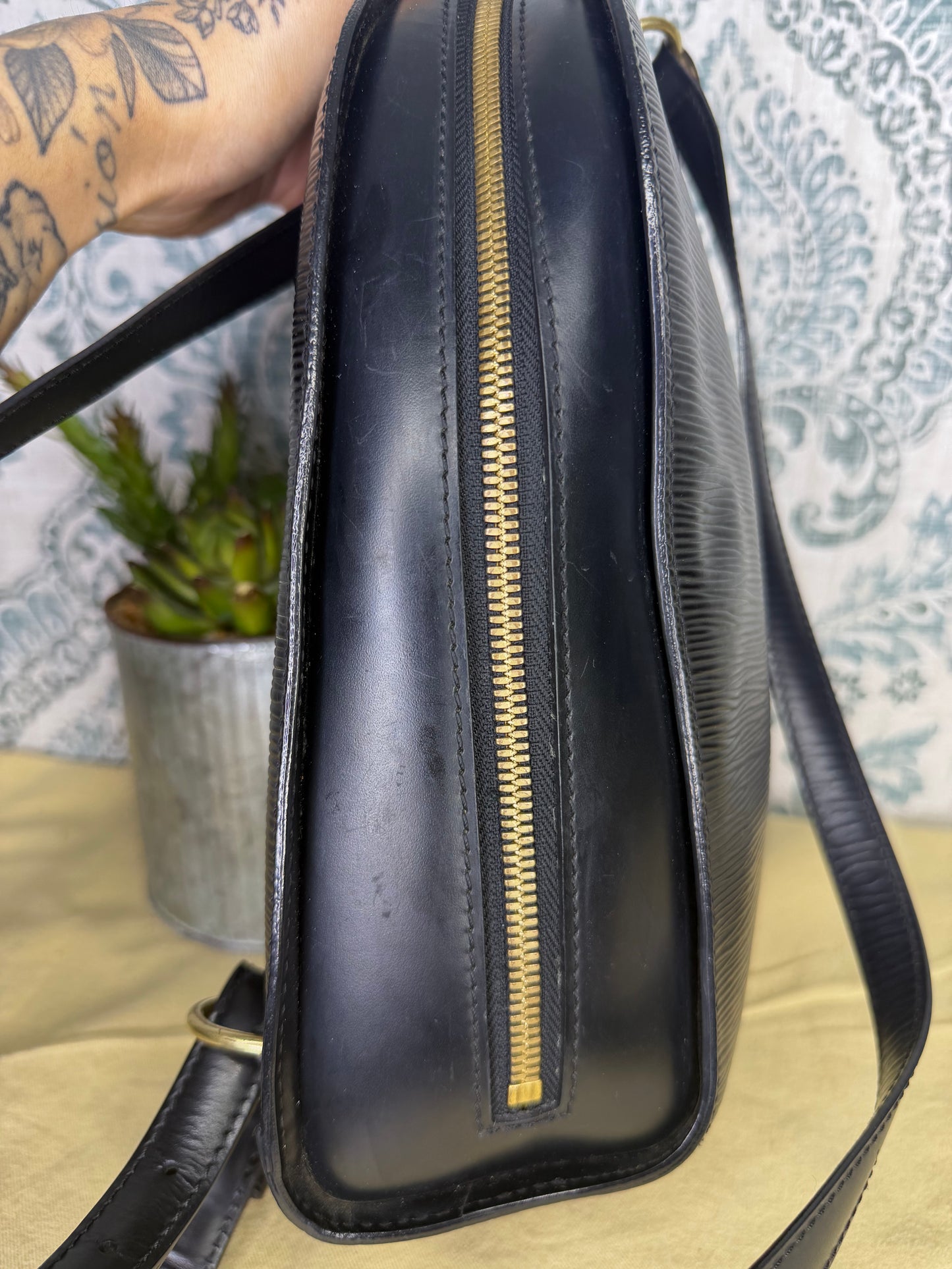 Louis Vuitton Black Epi Mabillon Backpack