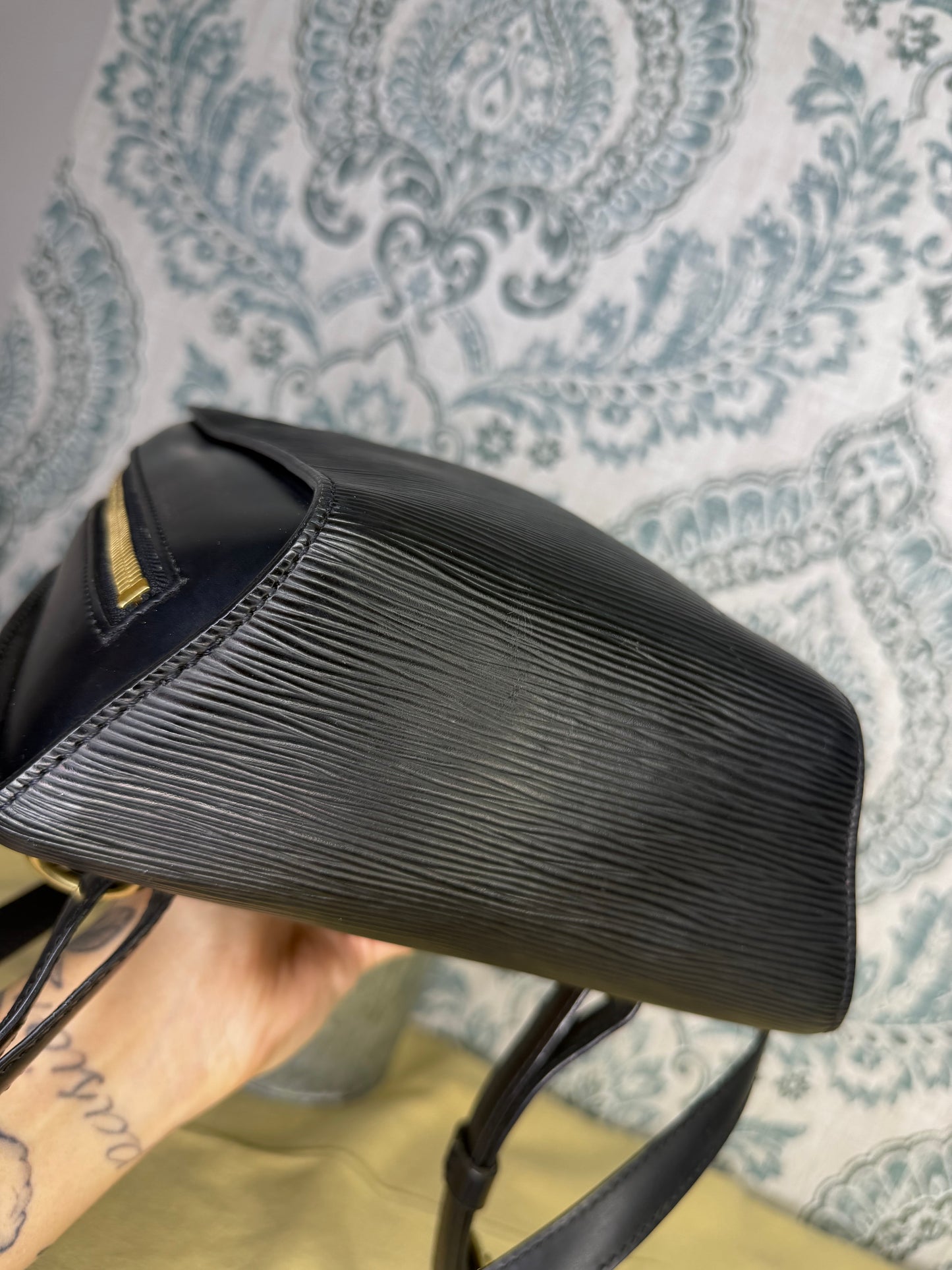 Louis Vuitton Black Epi Mabillon Backpack