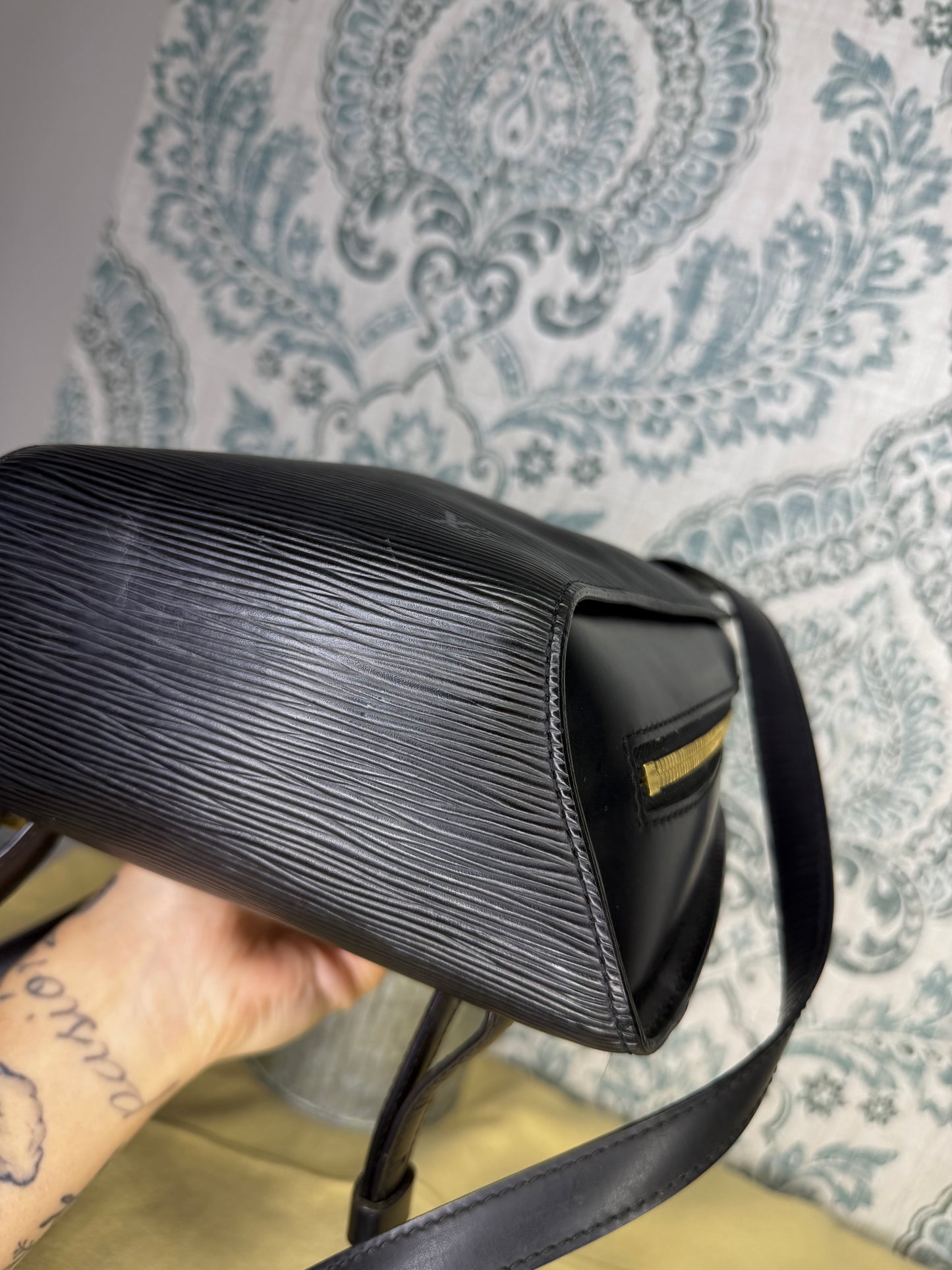 Louis Vuitton Black Epi Mabillon Backpack