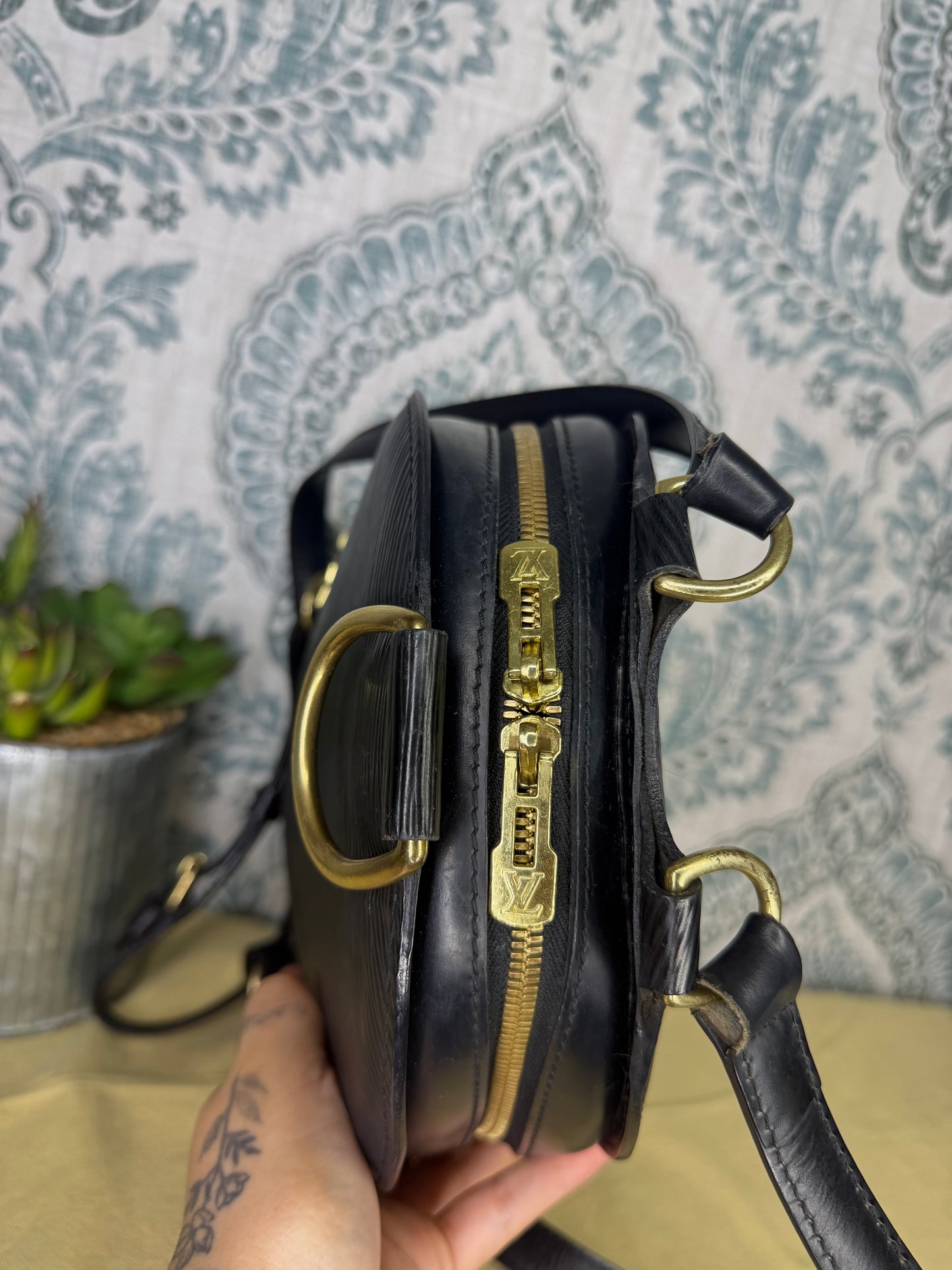 Louis Vuitton Black Epi Mabillon Backpack