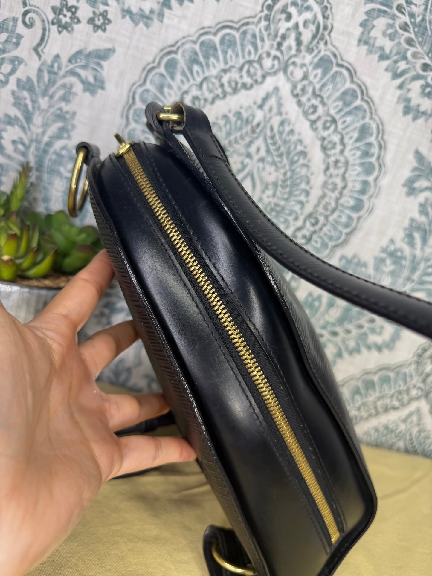 Louis Vuitton Black Epi Mabillon Backpack