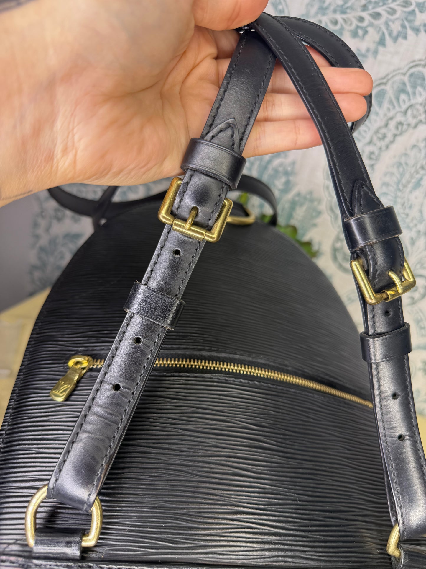 Louis Vuitton Black Epi Mabillon Backpack