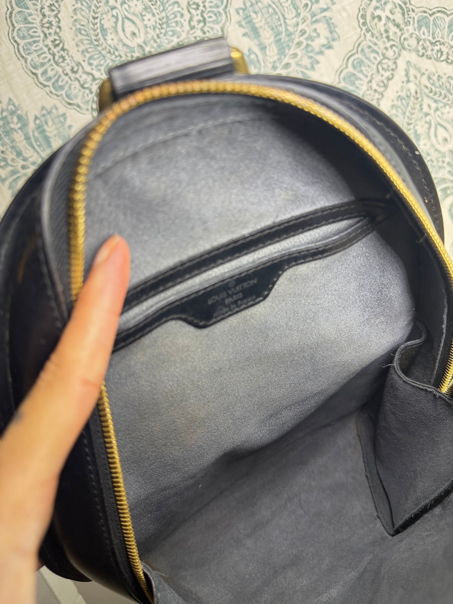 Louis Vuitton Black Epi Mabillon Backpack