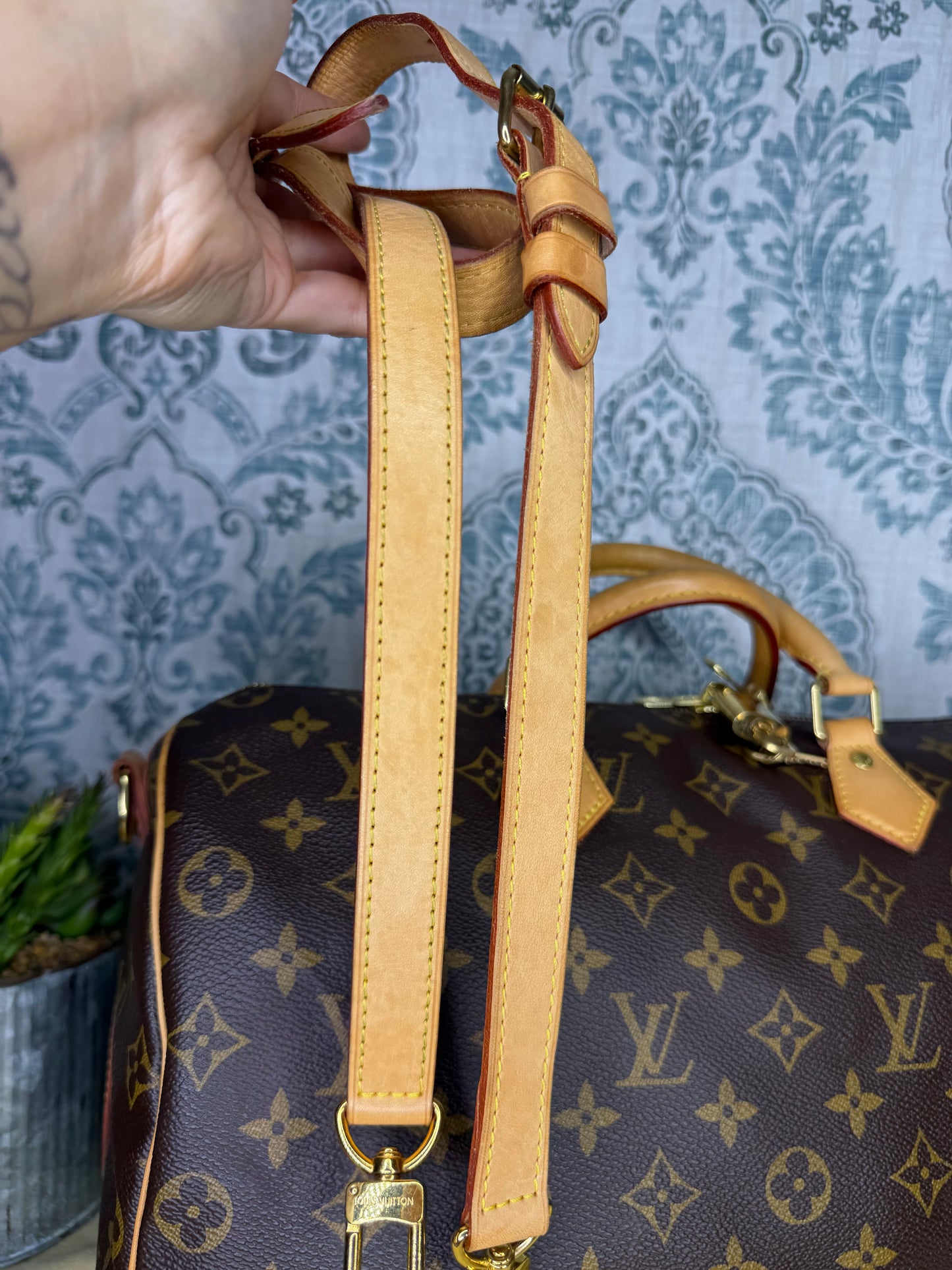 Louis Vuitton Monogram Speedy 35 Bandouliere