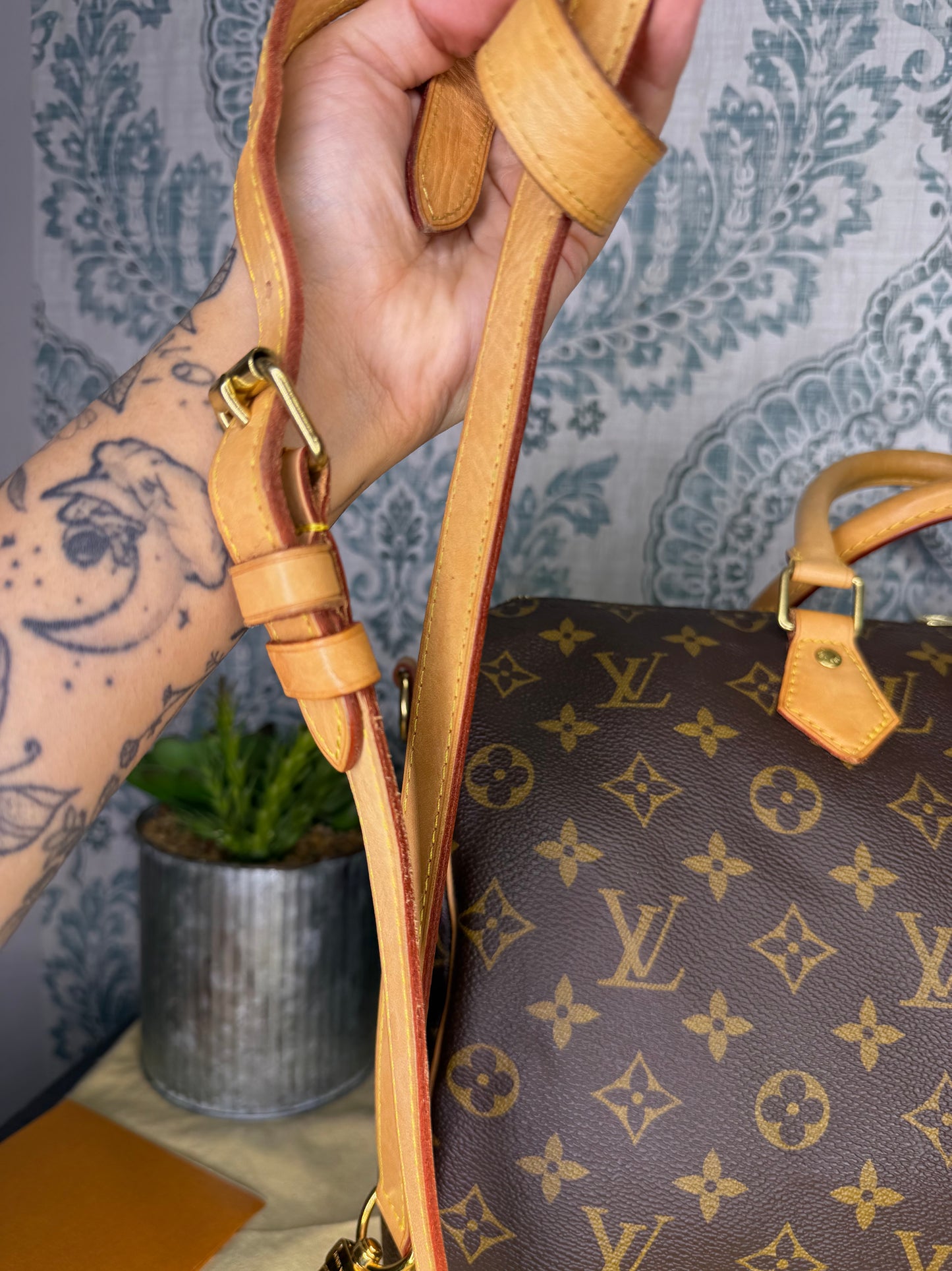 Louis Vuitton Monogram Speedy 35 Bandouliere