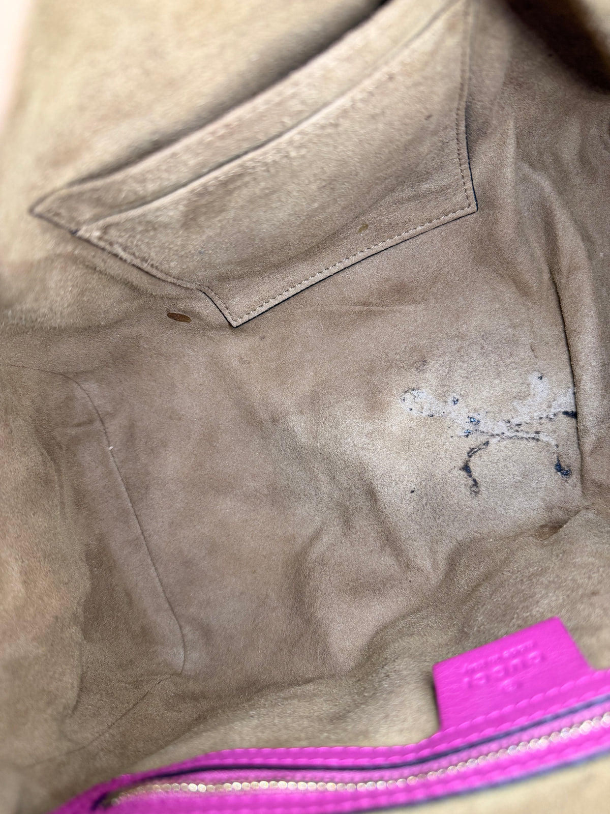 Gucci GG Supreme Pink/Red Boston Bag