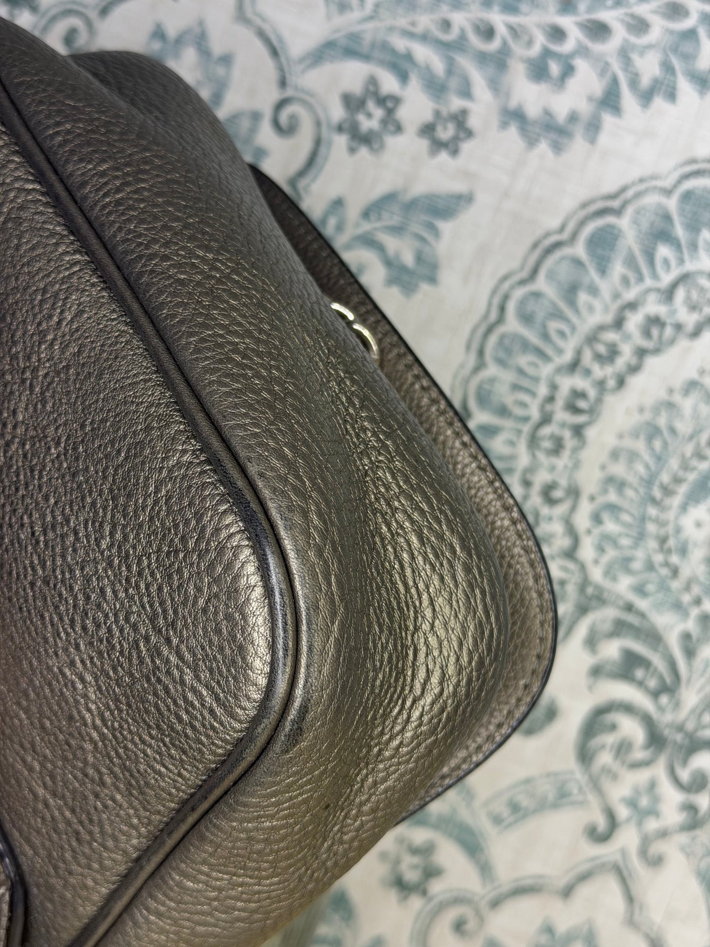 Gucci Gunmetal Soho Small Flap Crossbody