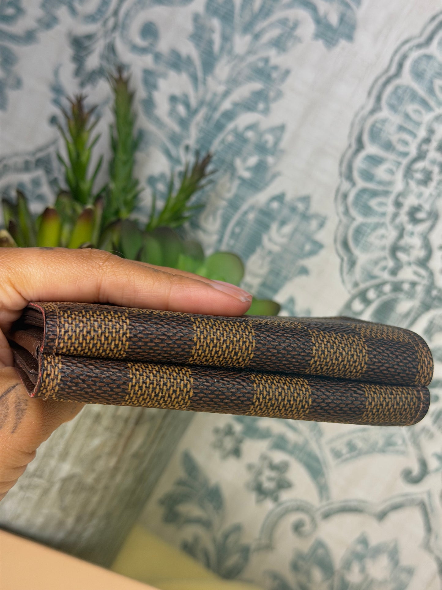 Louis Vuitton Damier Ebene Elise Wallet