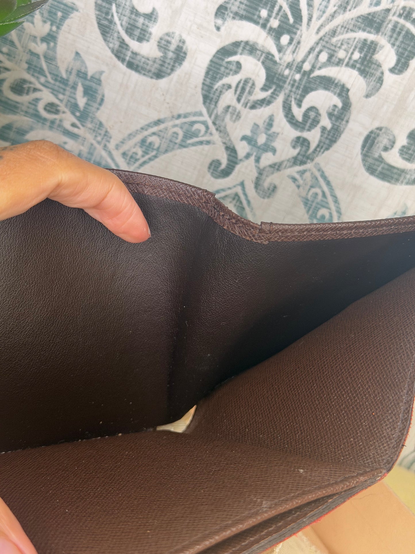 Louis Vuitton Damier Ebene Elise Wallet