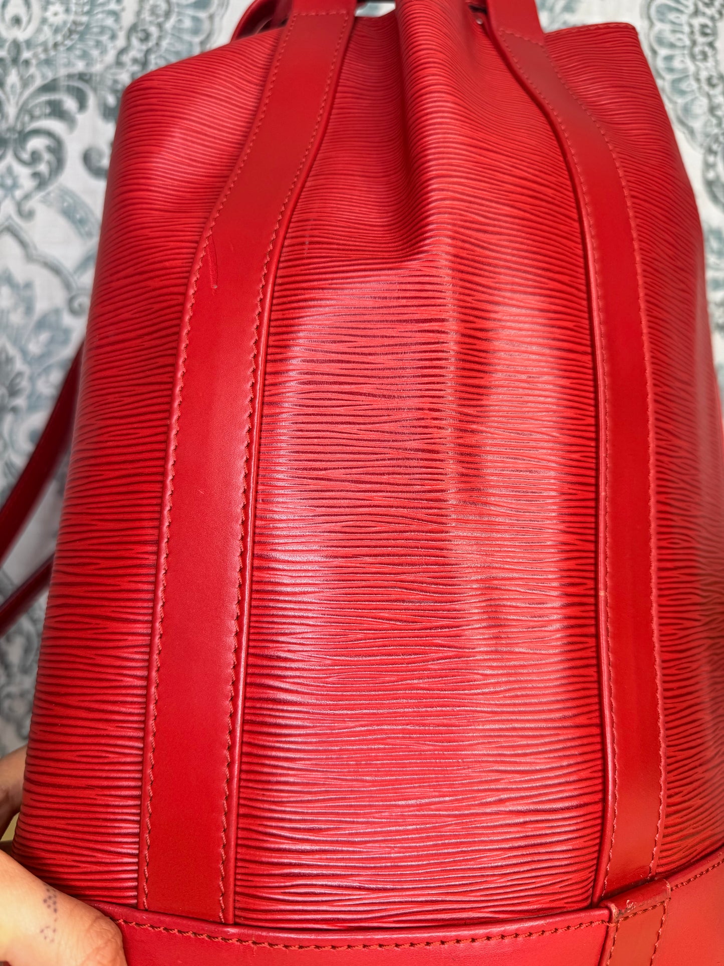 Louis Vuitton Epi Randonnee PM Red