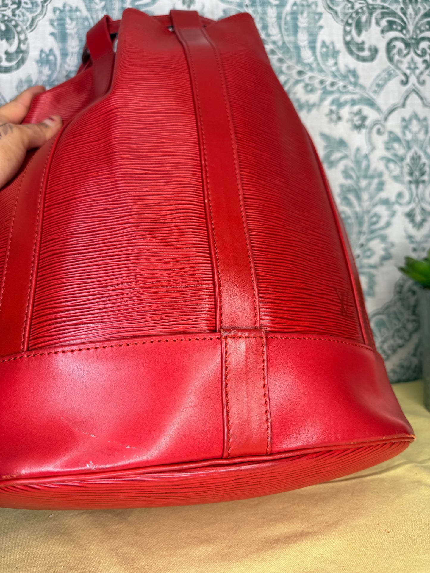 Louis Vuitton Epi Randonnee PM Red