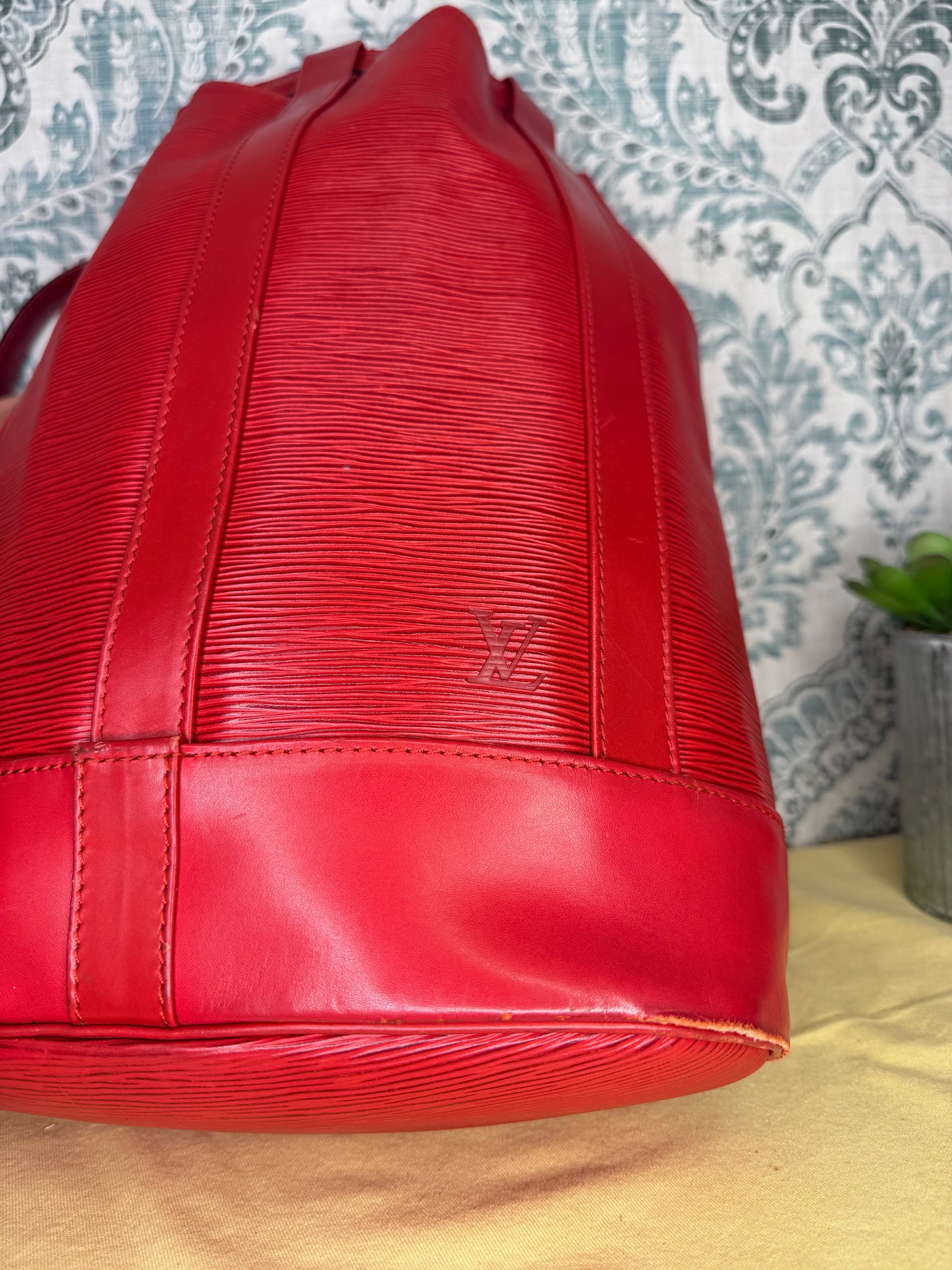 Louis Vuitton Epi Randonnee PM Red