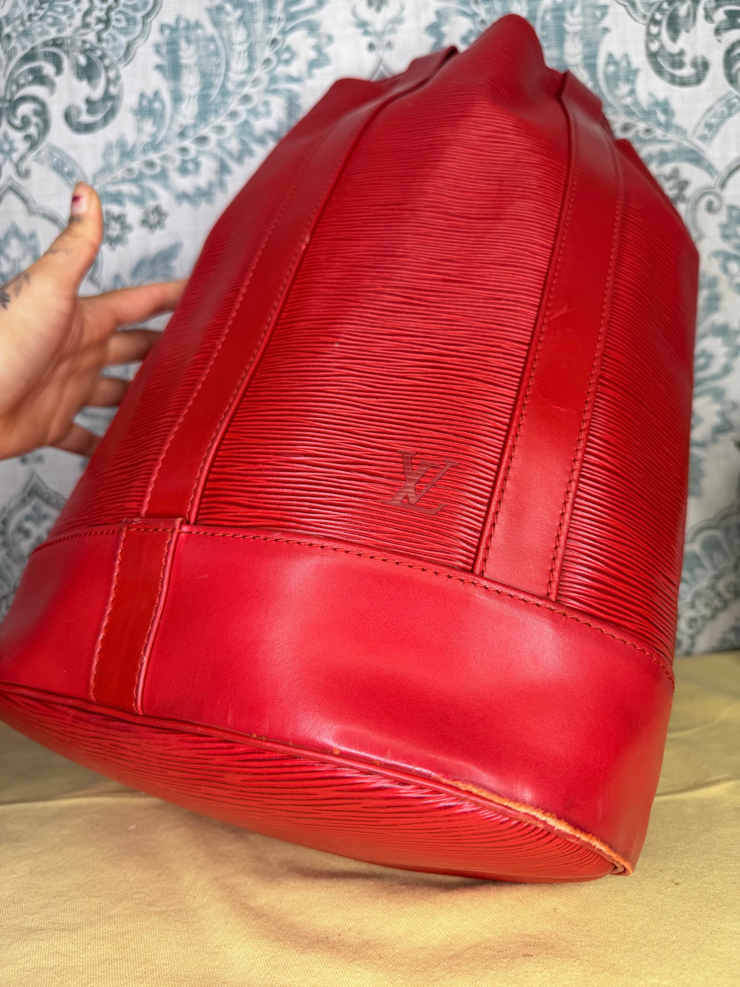 Louis Vuitton Epi Randonnee PM Red