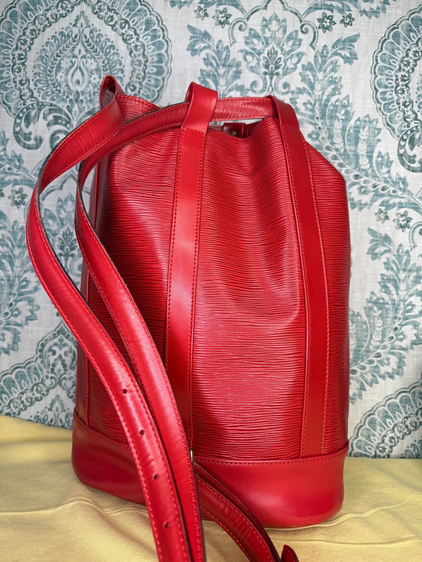 Louis Vuitton Epi Randonnee PM Red