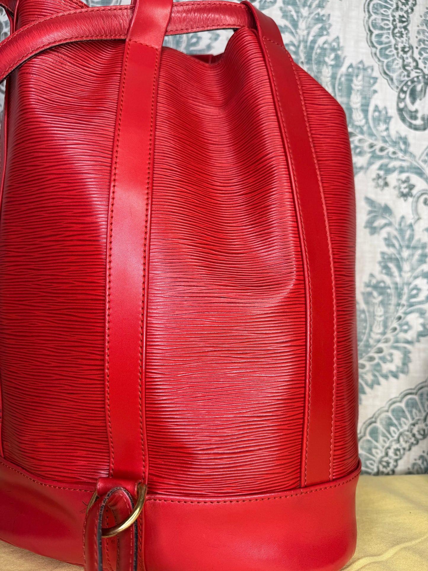 Louis Vuitton Epi Randonnee PM Red