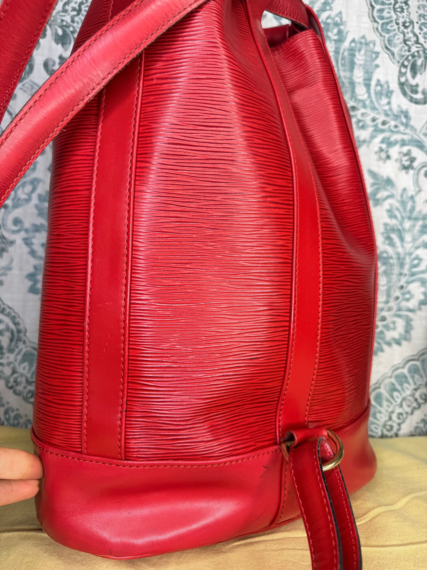 Louis Vuitton Epi Randonnee PM Red