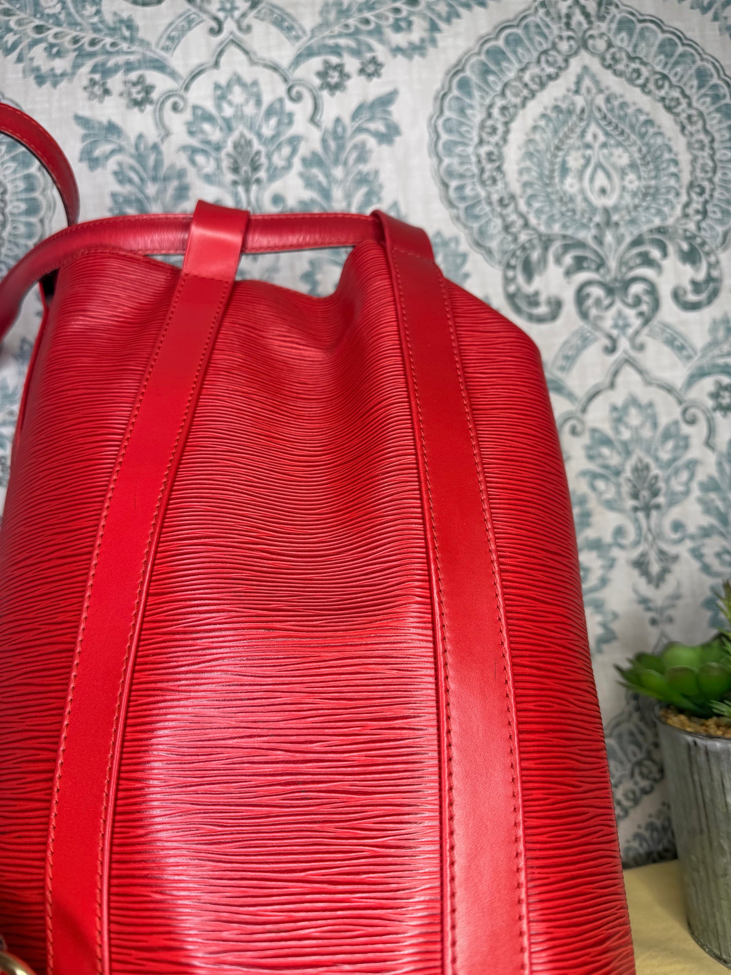 Louis Vuitton Epi Randonnee PM Red