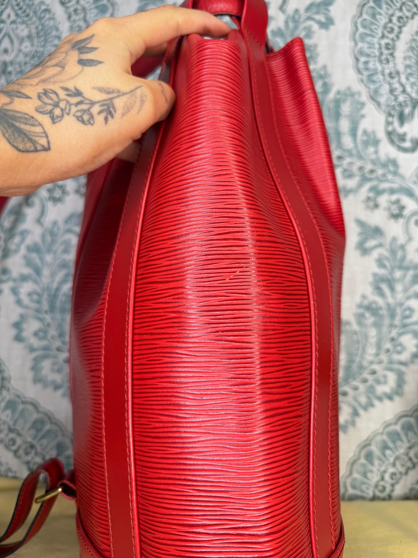 Louis Vuitton Epi Randonnee PM Red