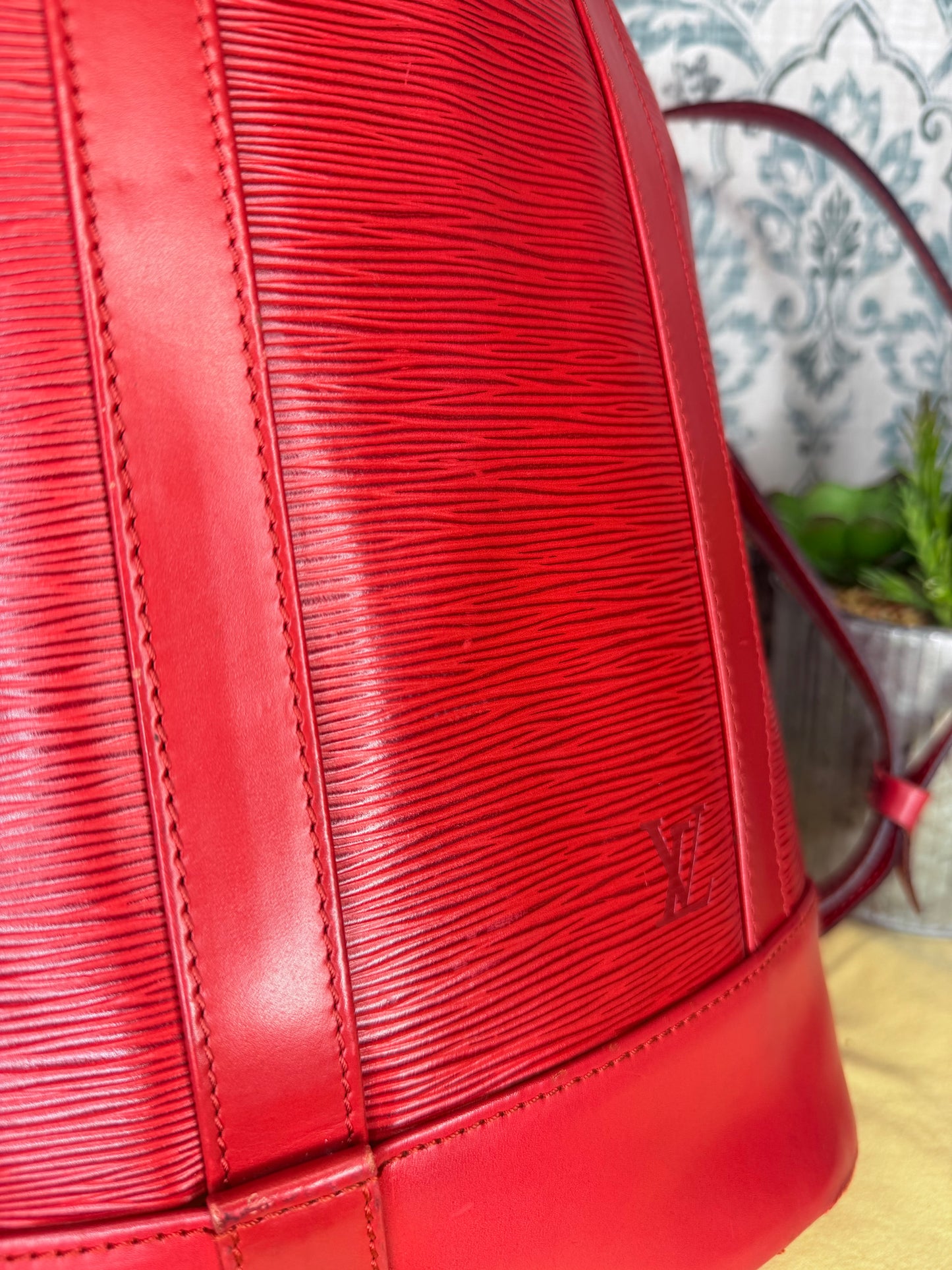 Louis Vuitton Epi Randonnee PM Red