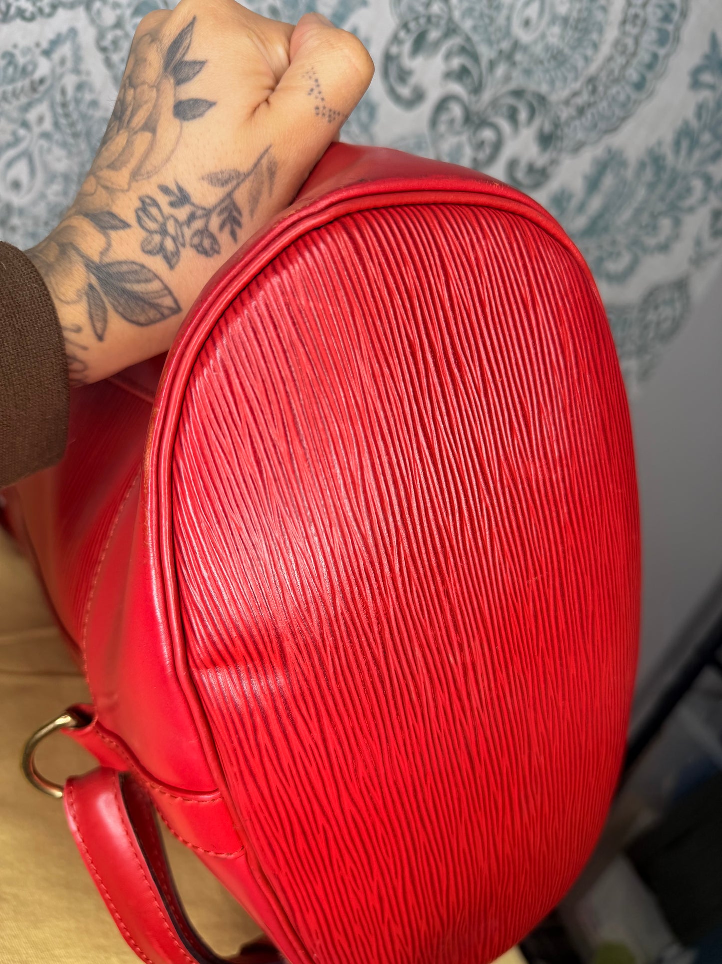 Louis Vuitton Epi Randonnee PM Red