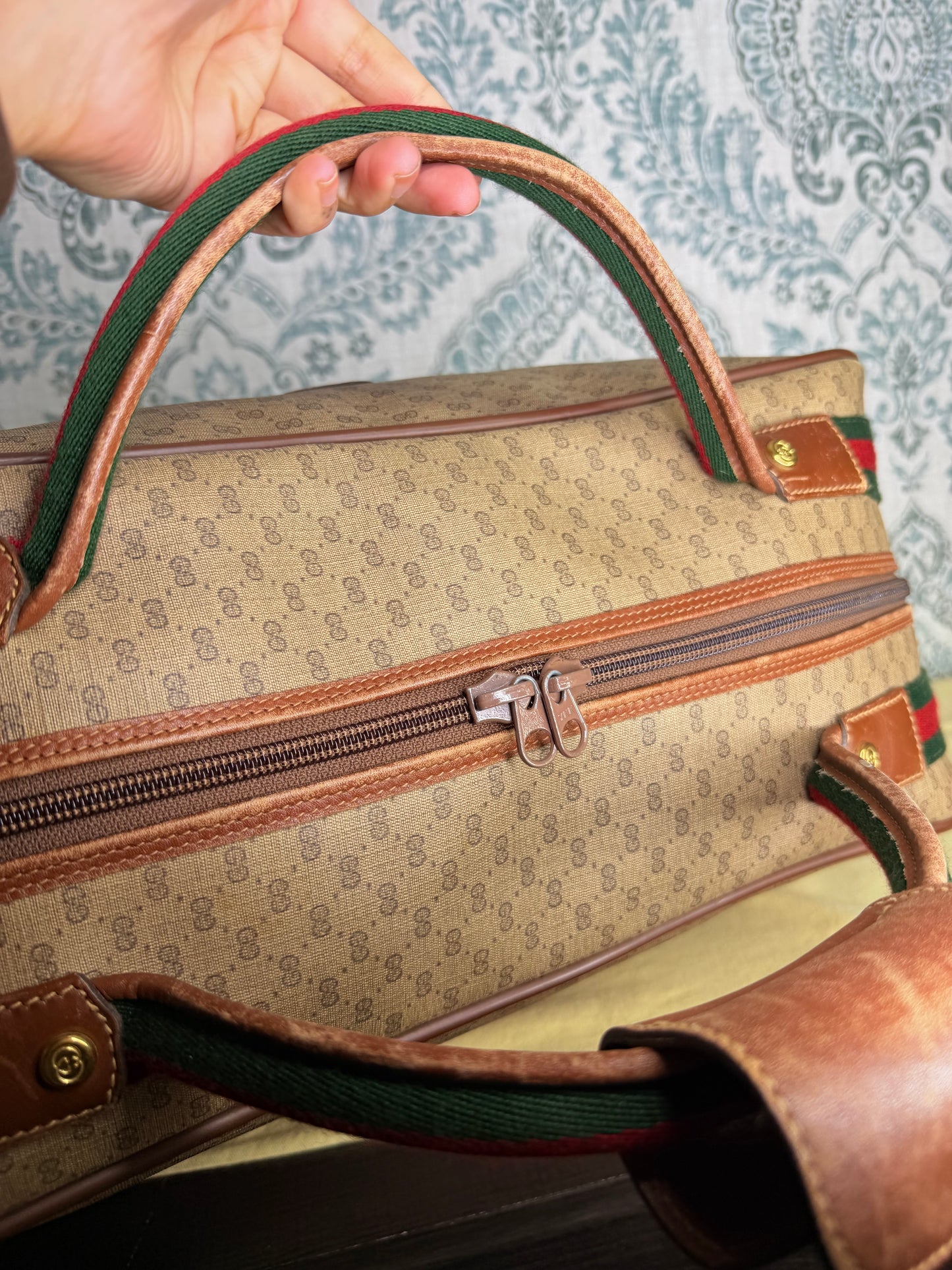 Micro Gucci Sherry Line Luggage Bag