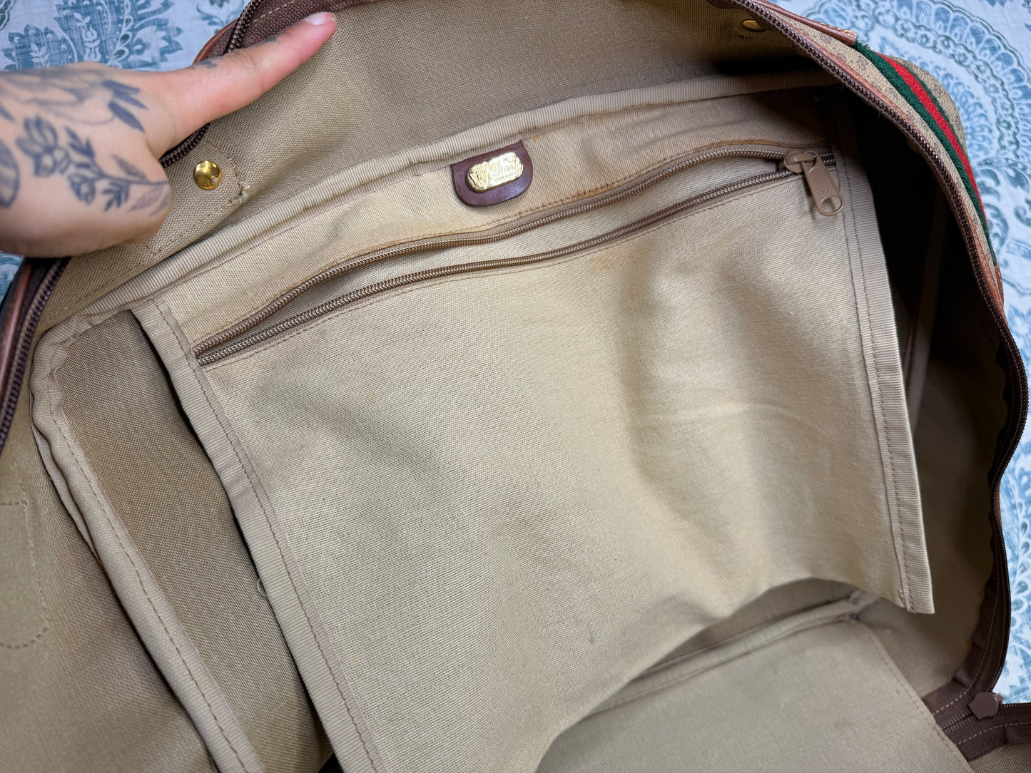 Micro Gucci Sherry Line Luggage Bag