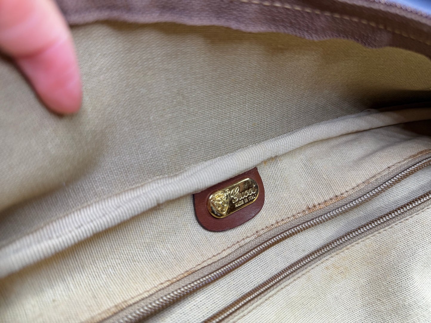 Micro Gucci Sherry Line Luggage Bag