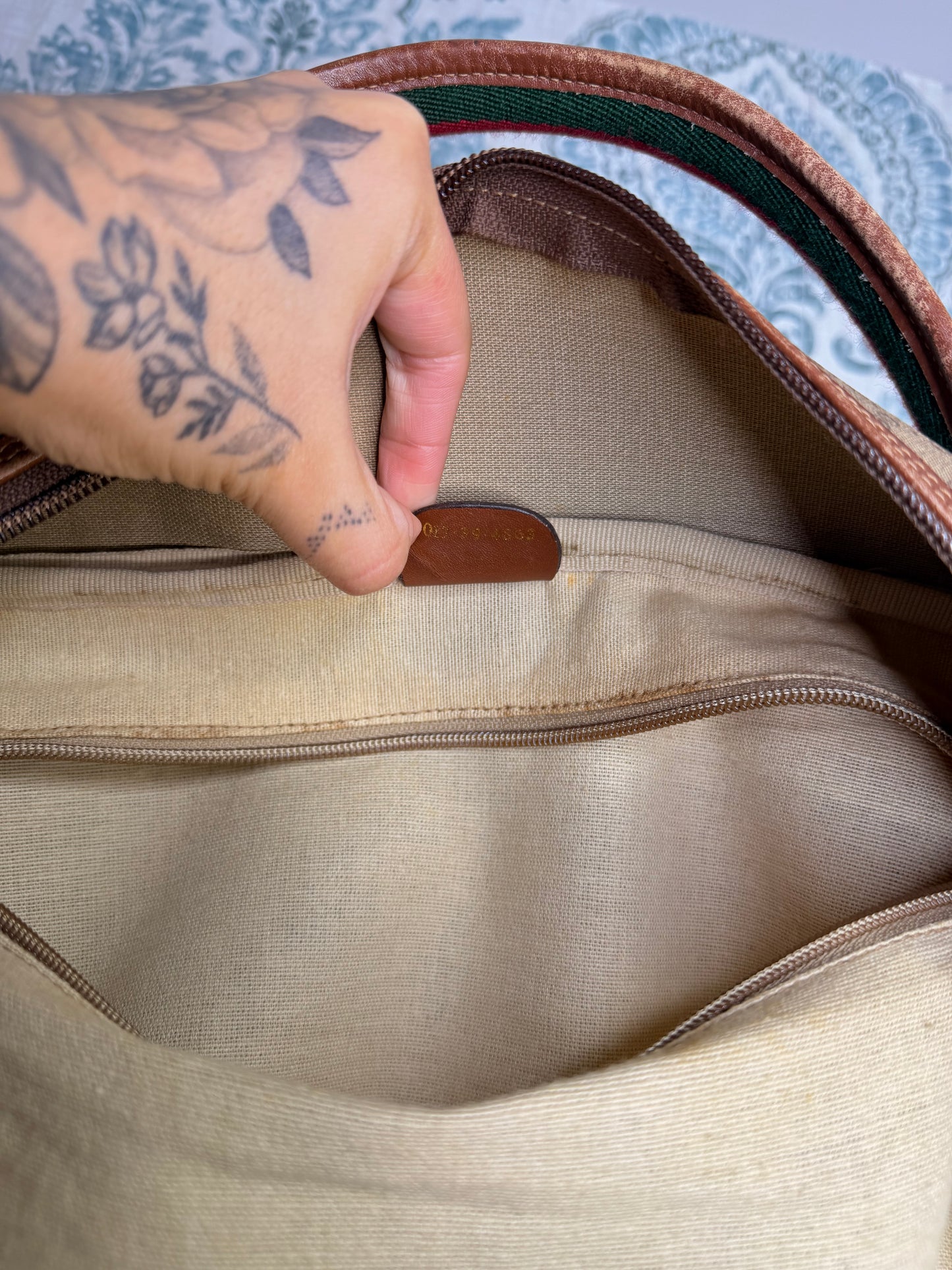 Micro Gucci Sherry Line Luggage Bag