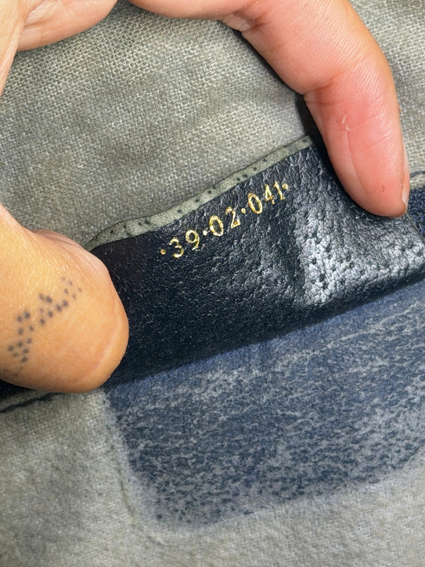 GUCCI Navy Supreme Crossbody Boston Bag