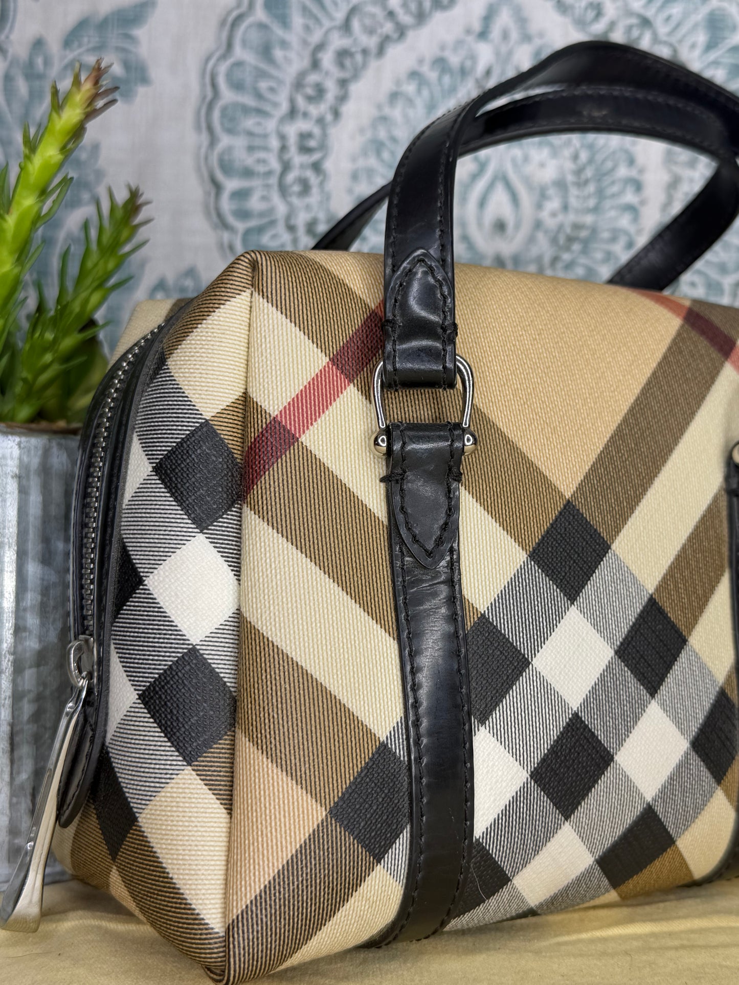 Mini Burberry Nova Check Handbag