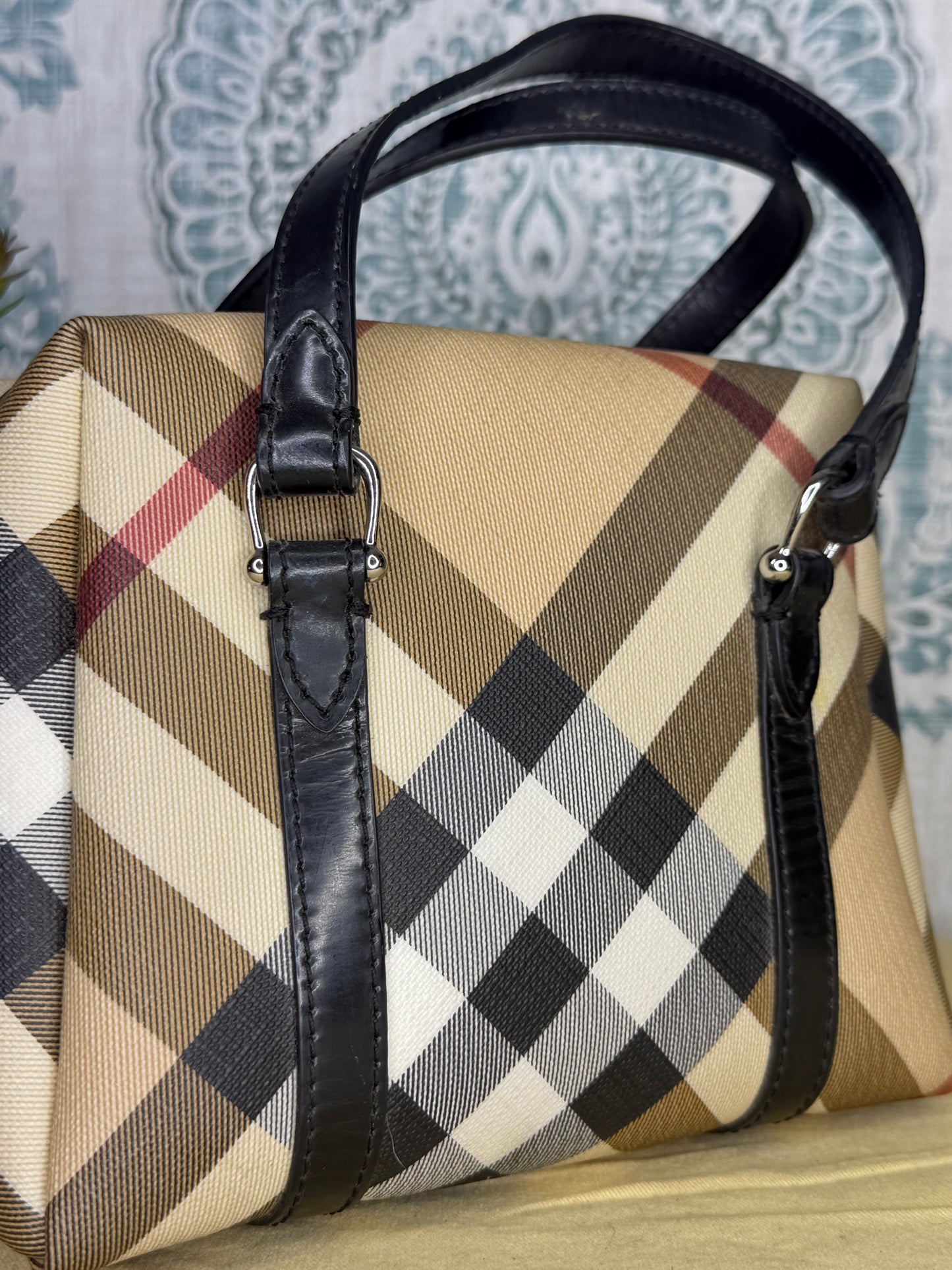 Mini Burberry Nova Check Handbag