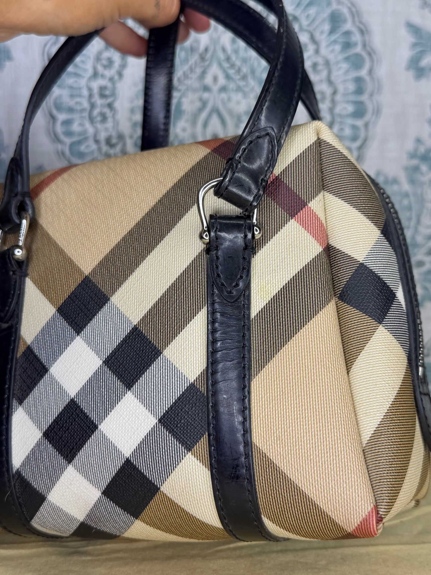 Mini Burberry Nova Check Handbag