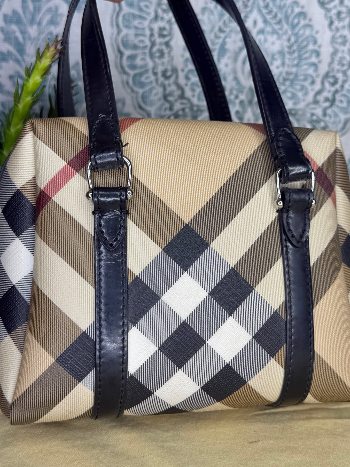 Mini Burberry Nova Check Handbag