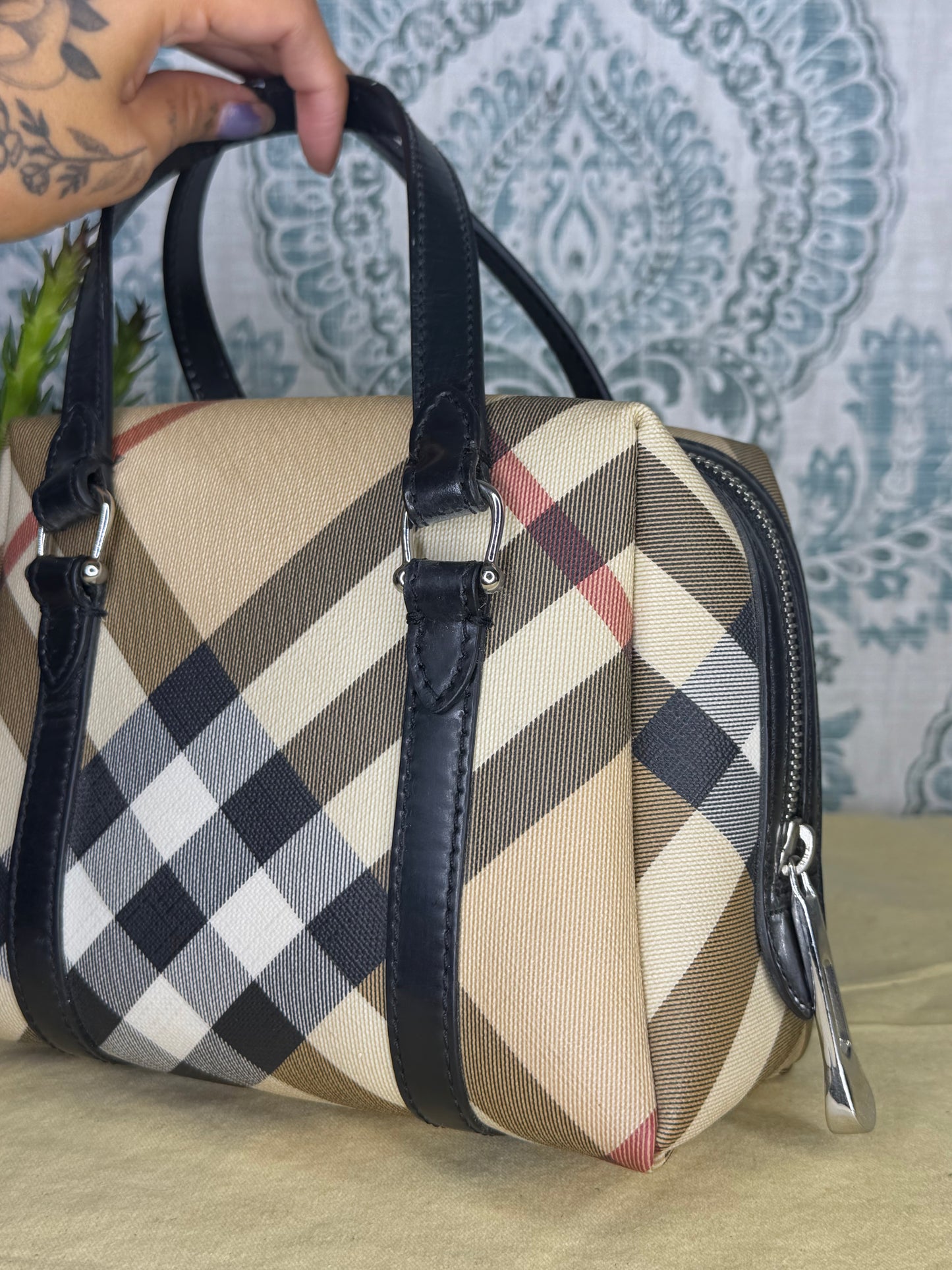 Mini Burberry Nova Check Handbag