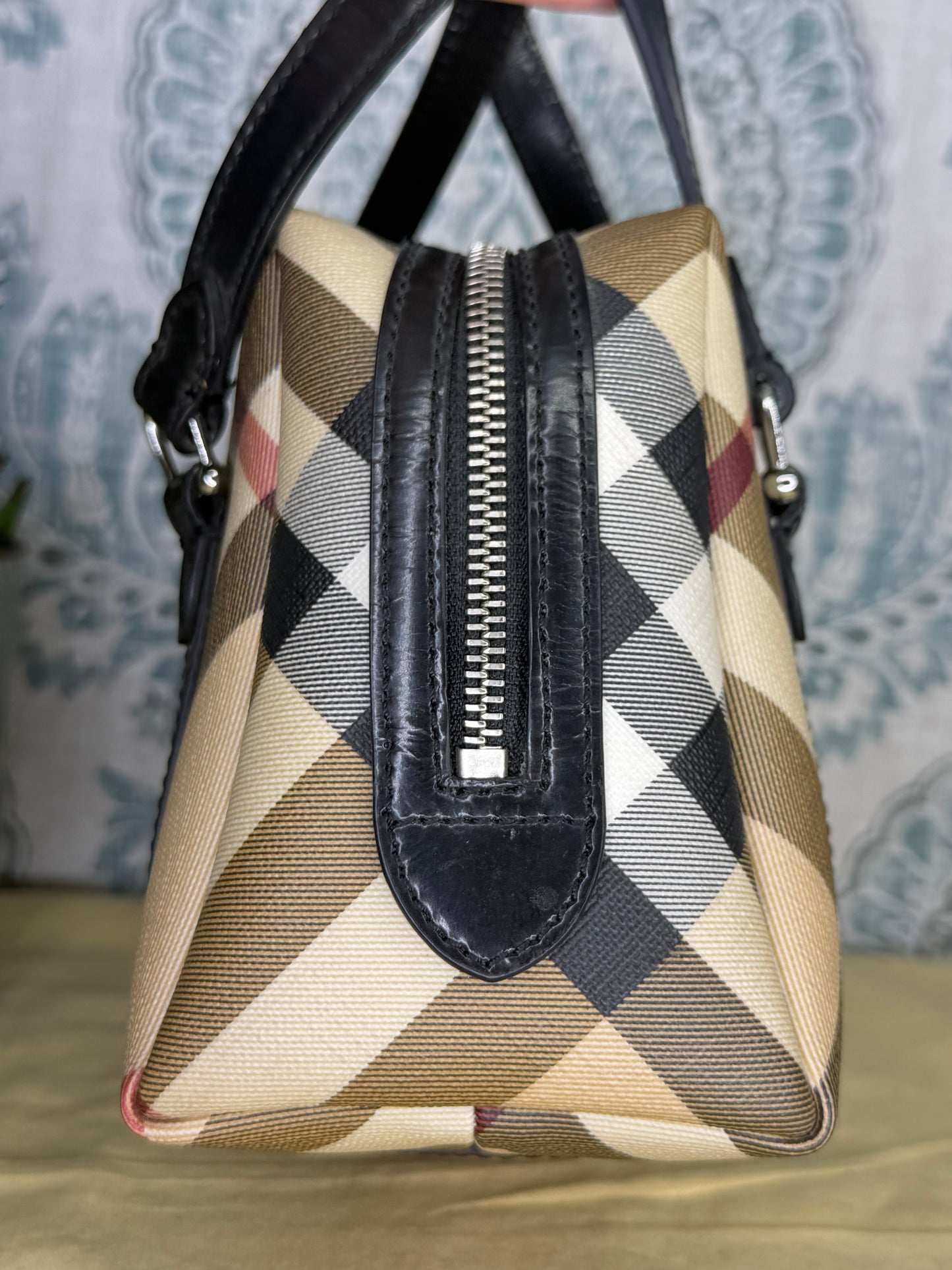 Mini Burberry Nova Check Handbag
