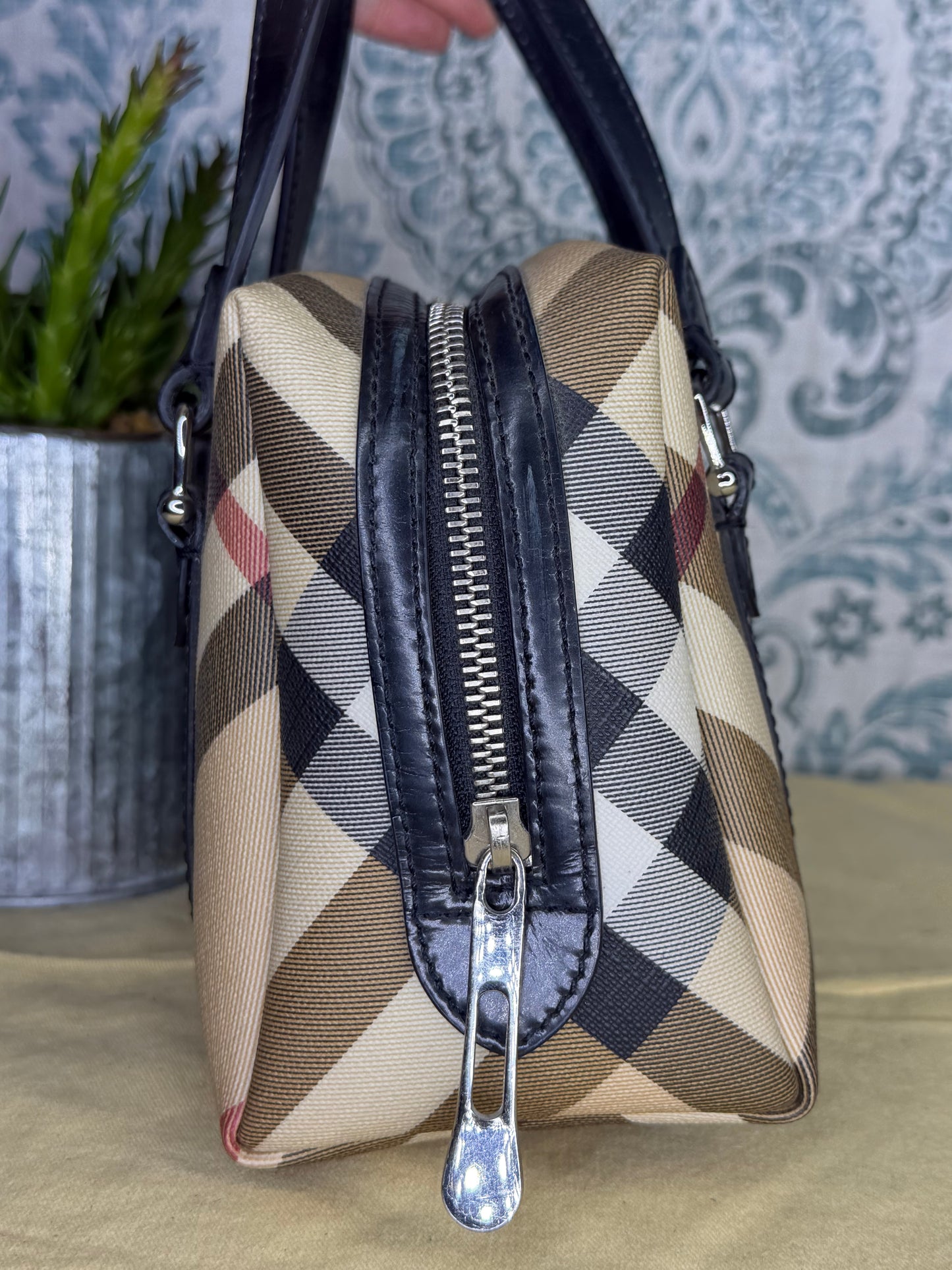 Mini Burberry Nova Check Handbag