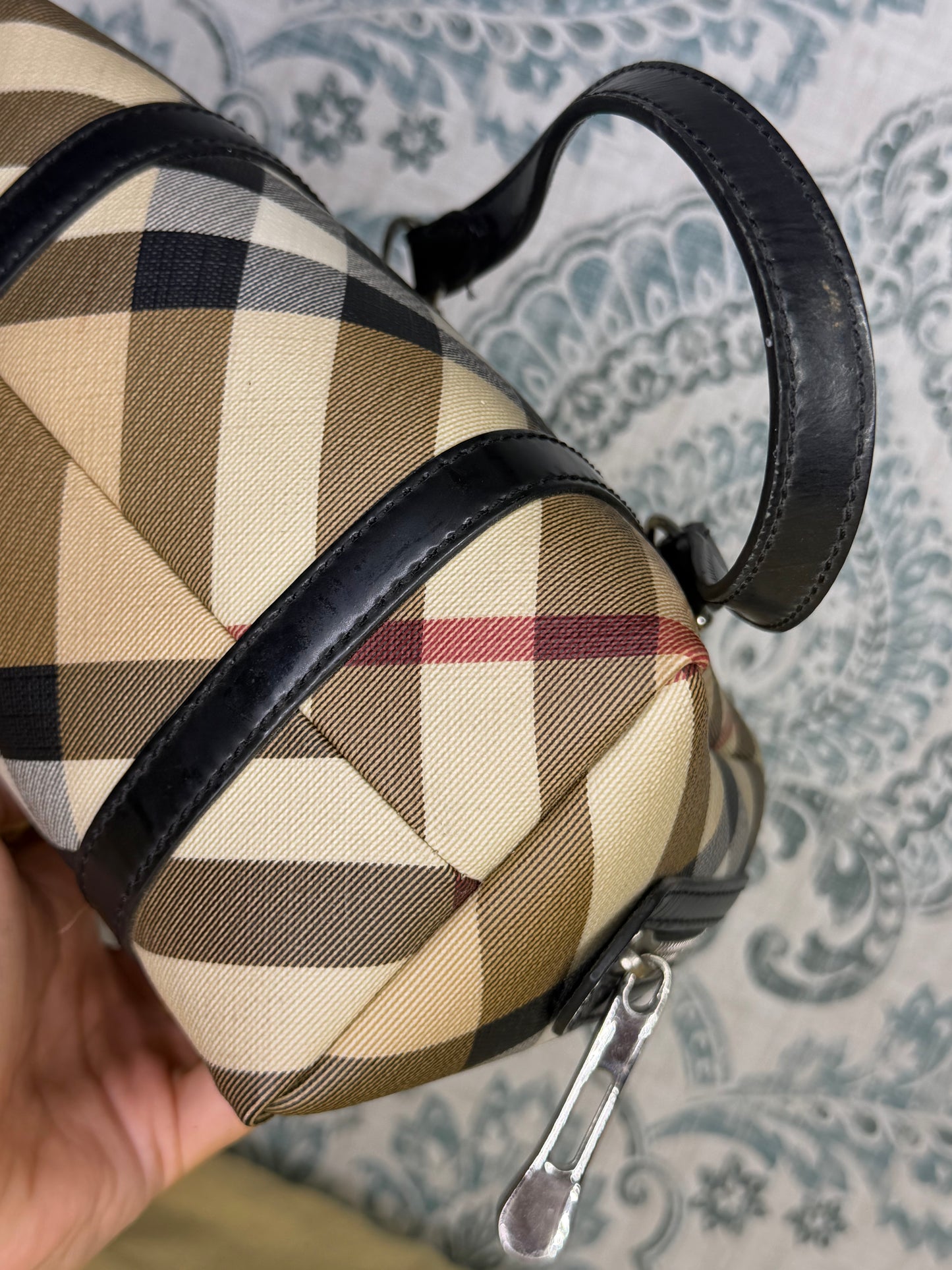 Mini Burberry Nova Check Handbag
