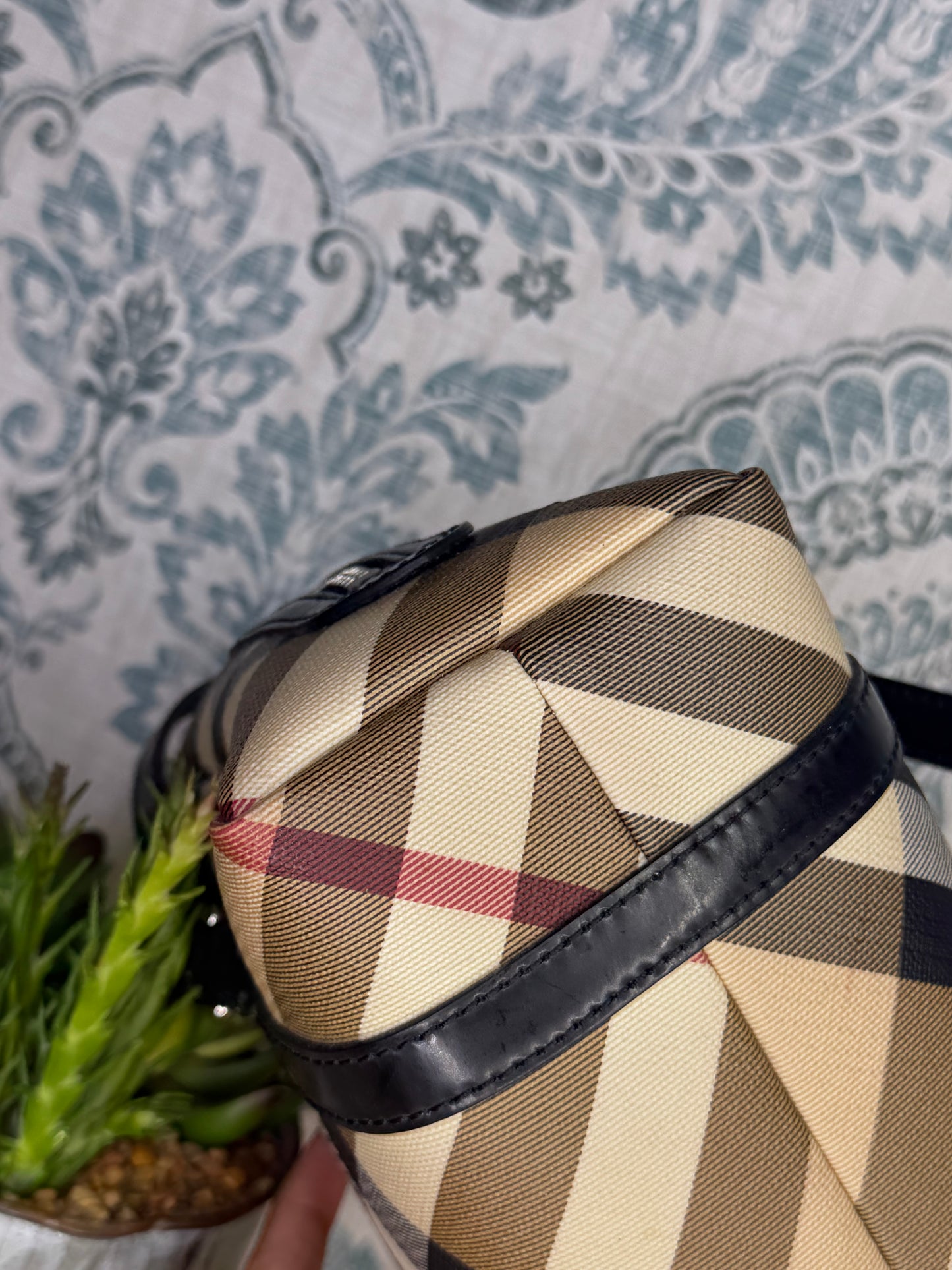Mini Burberry Nova Check Handbag