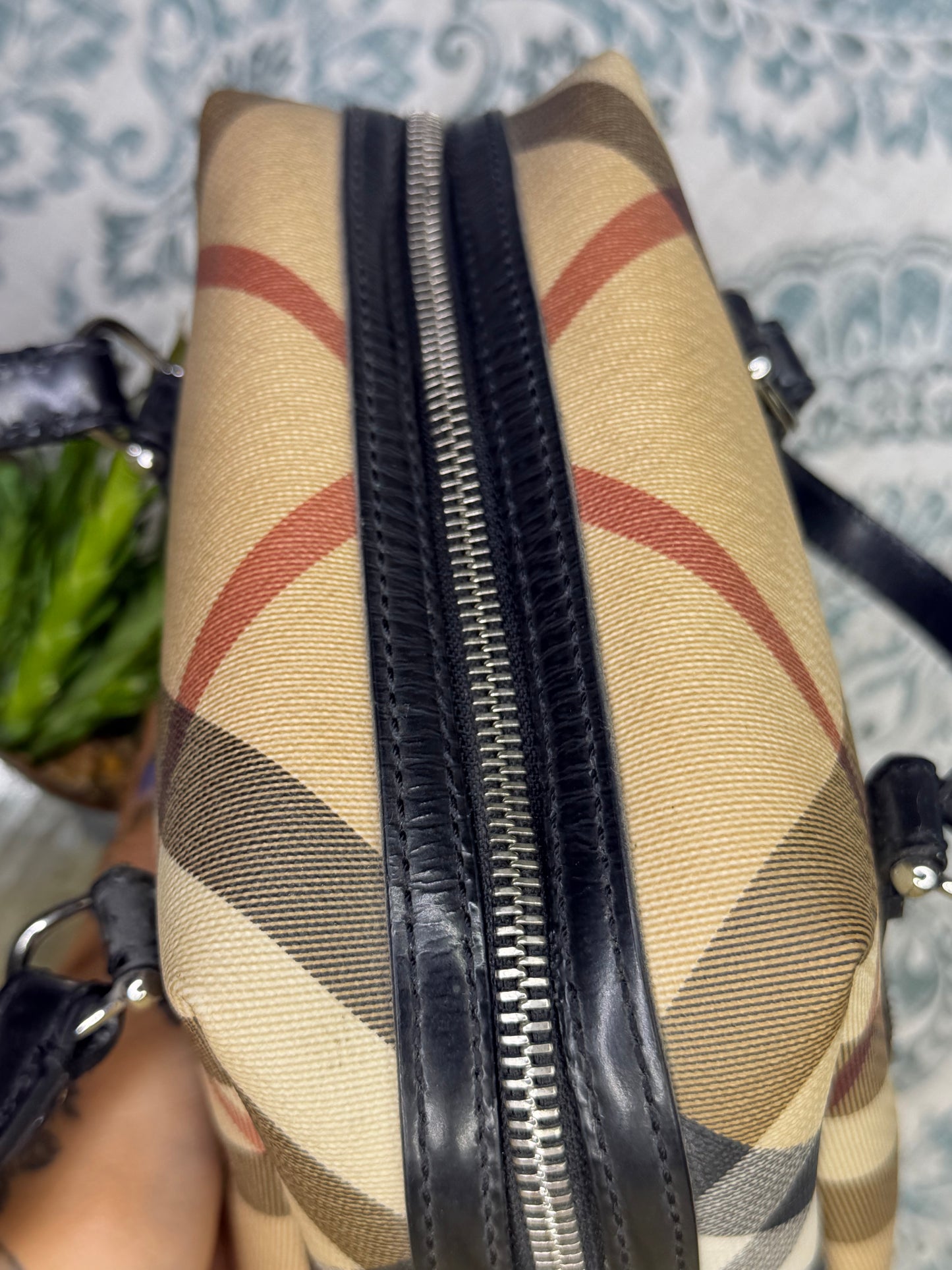 Mini Burberry Nova Check Handbag