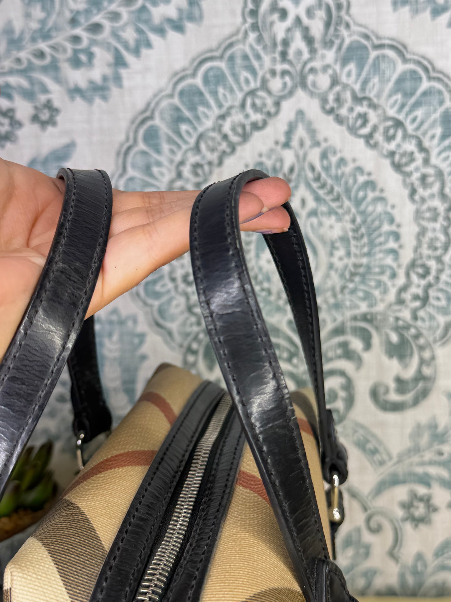 Mini Burberry Nova Check Handbag