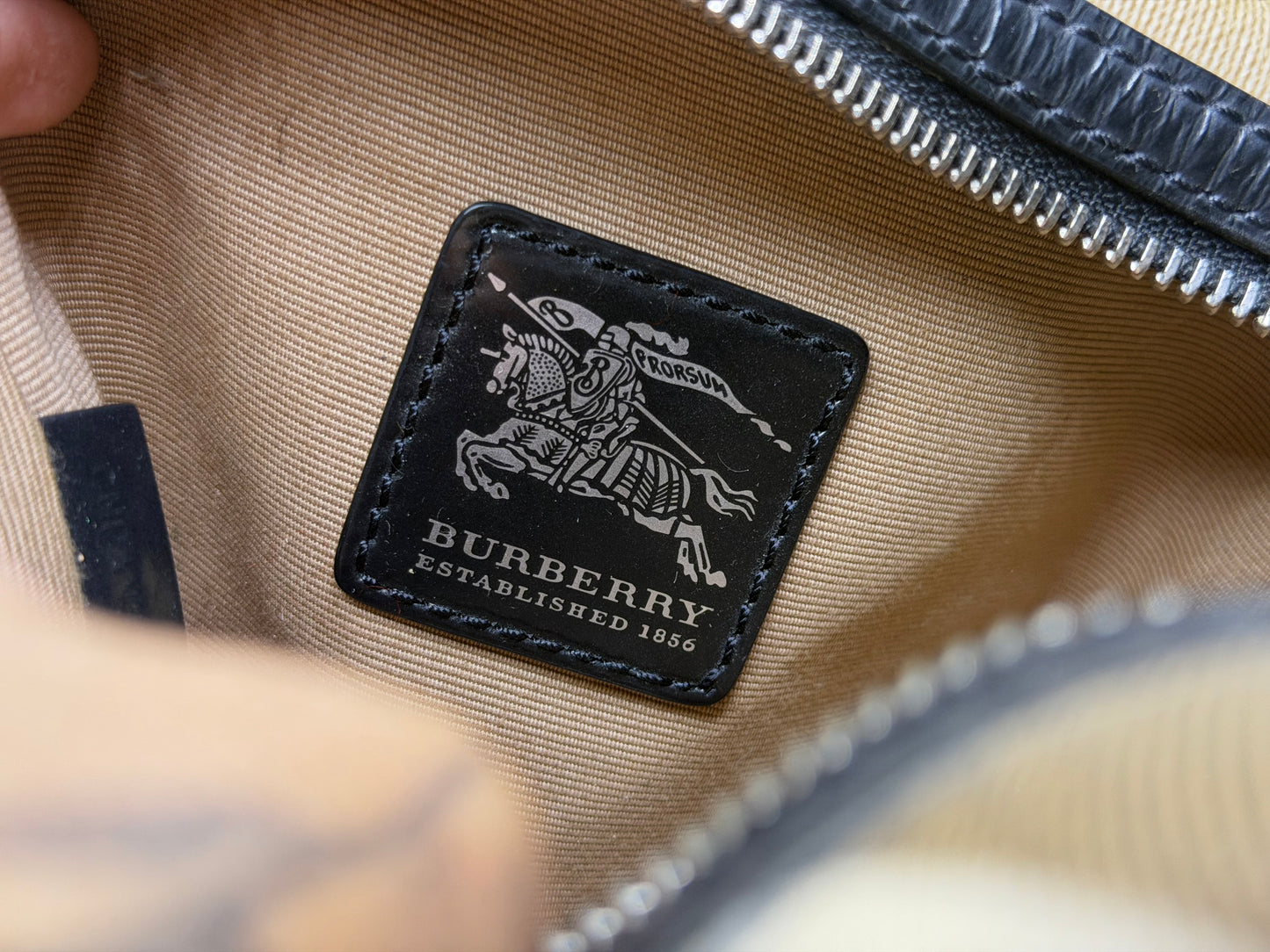 Mini Burberry Nova Check Handbag